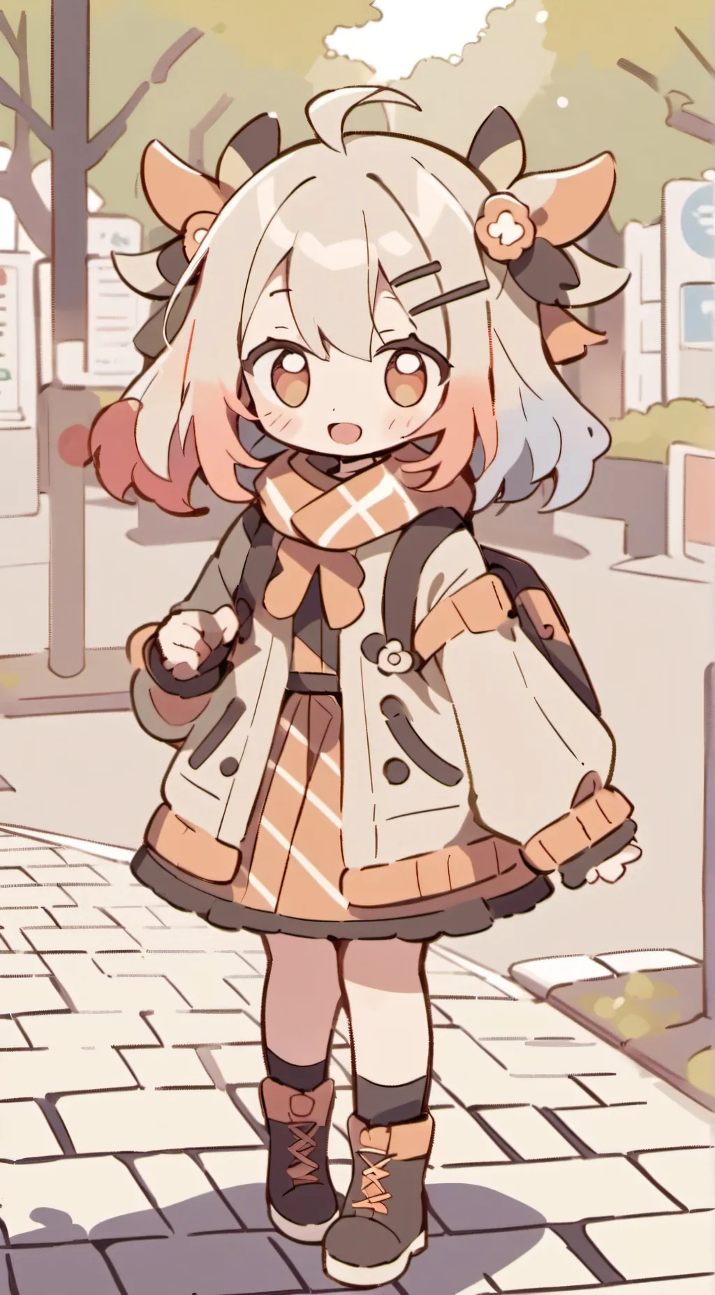 ai character: chibi lilly background
