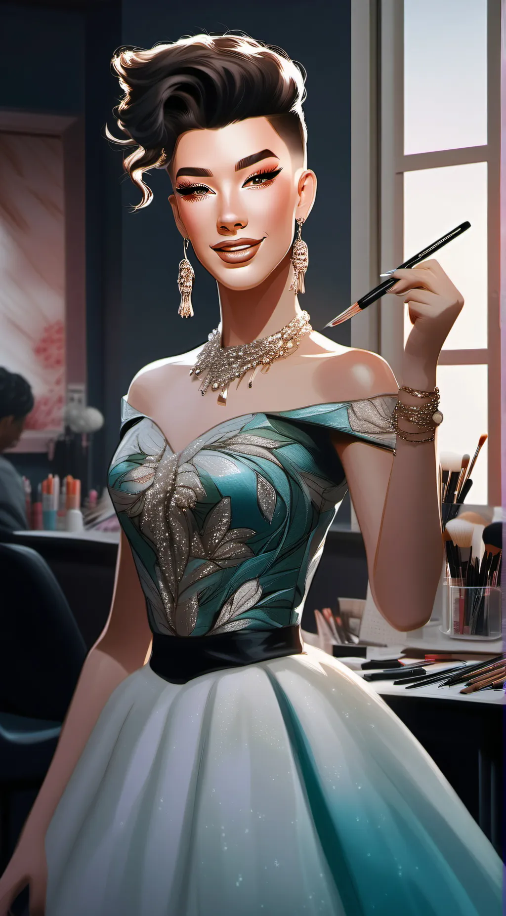 ai character: James Charles background