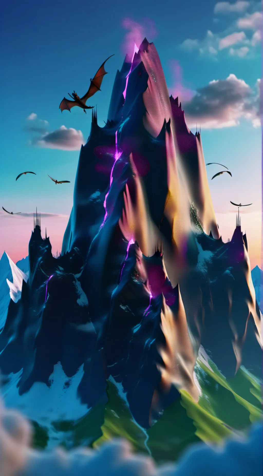 ai character: Jade Mountain background