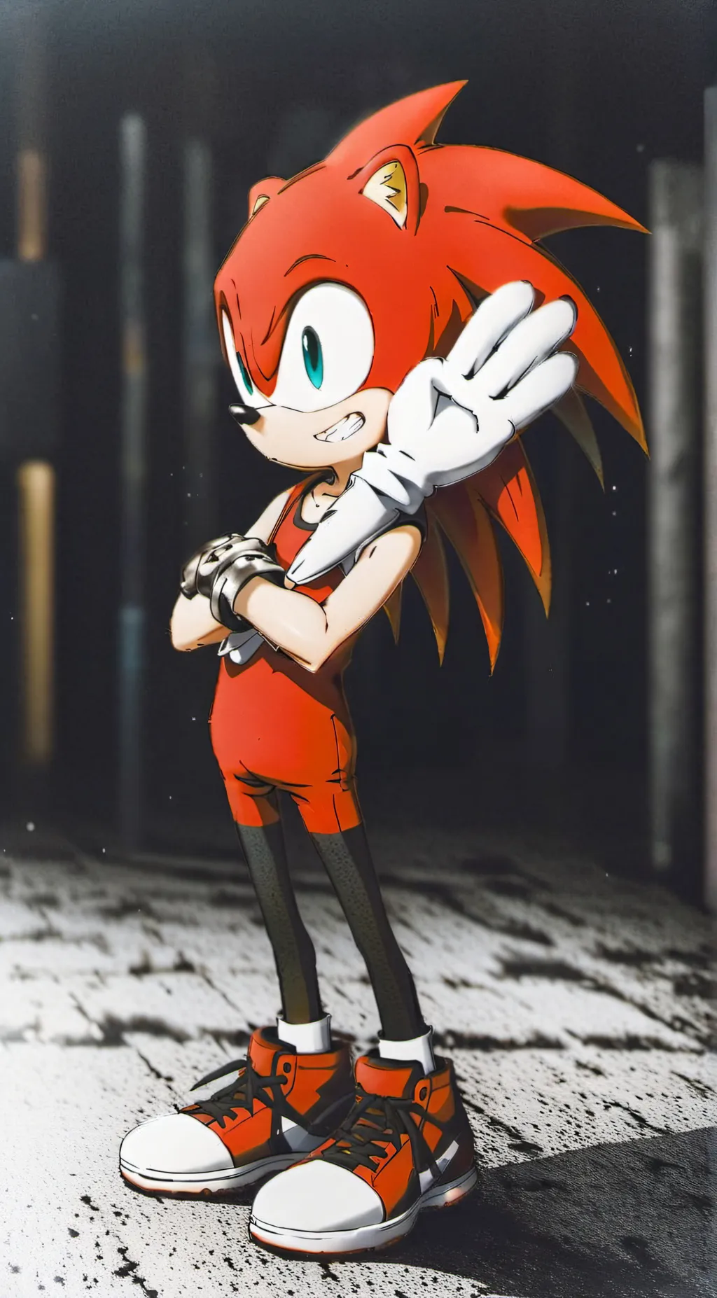 ai character: knuckles background