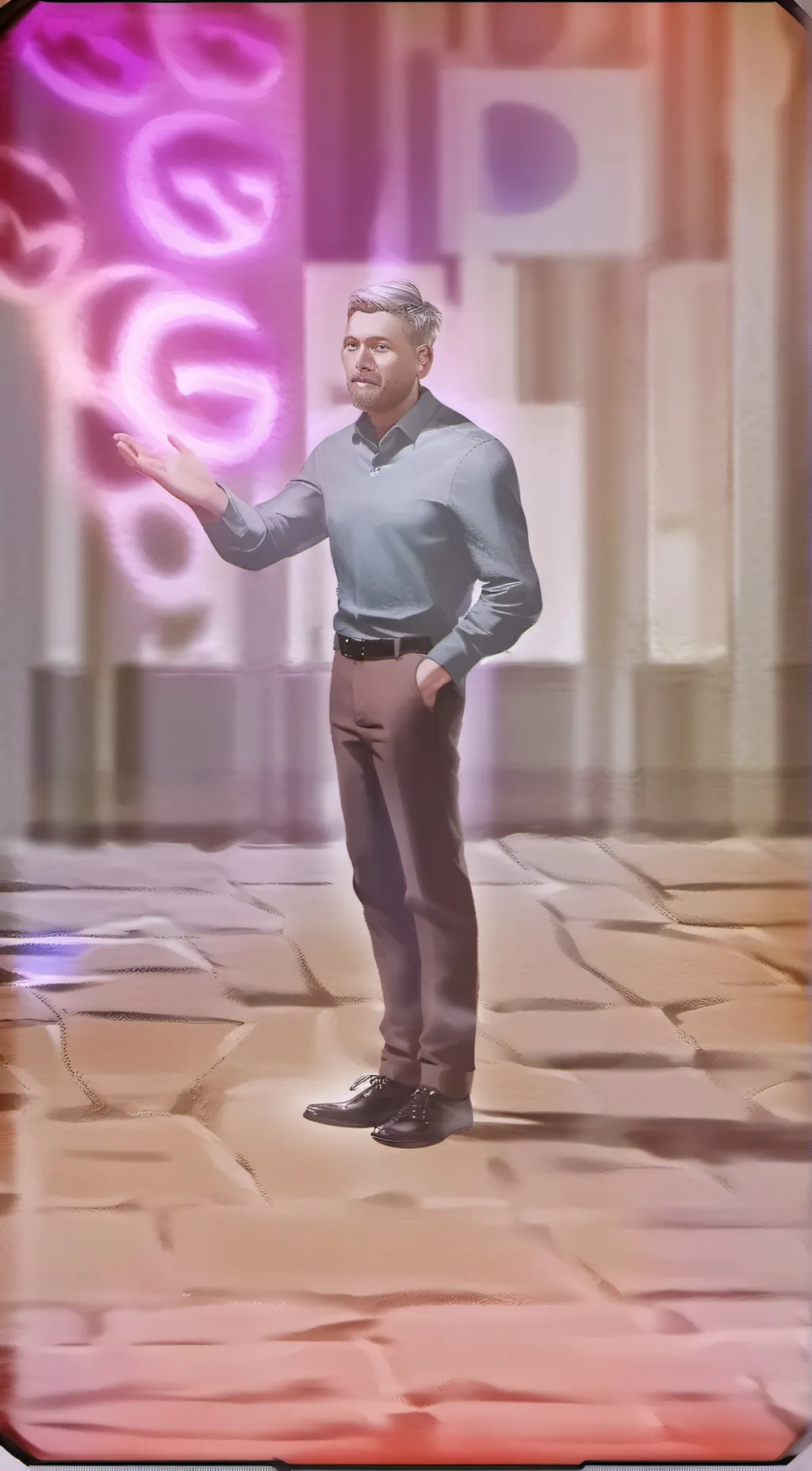 ai character: smart guy background