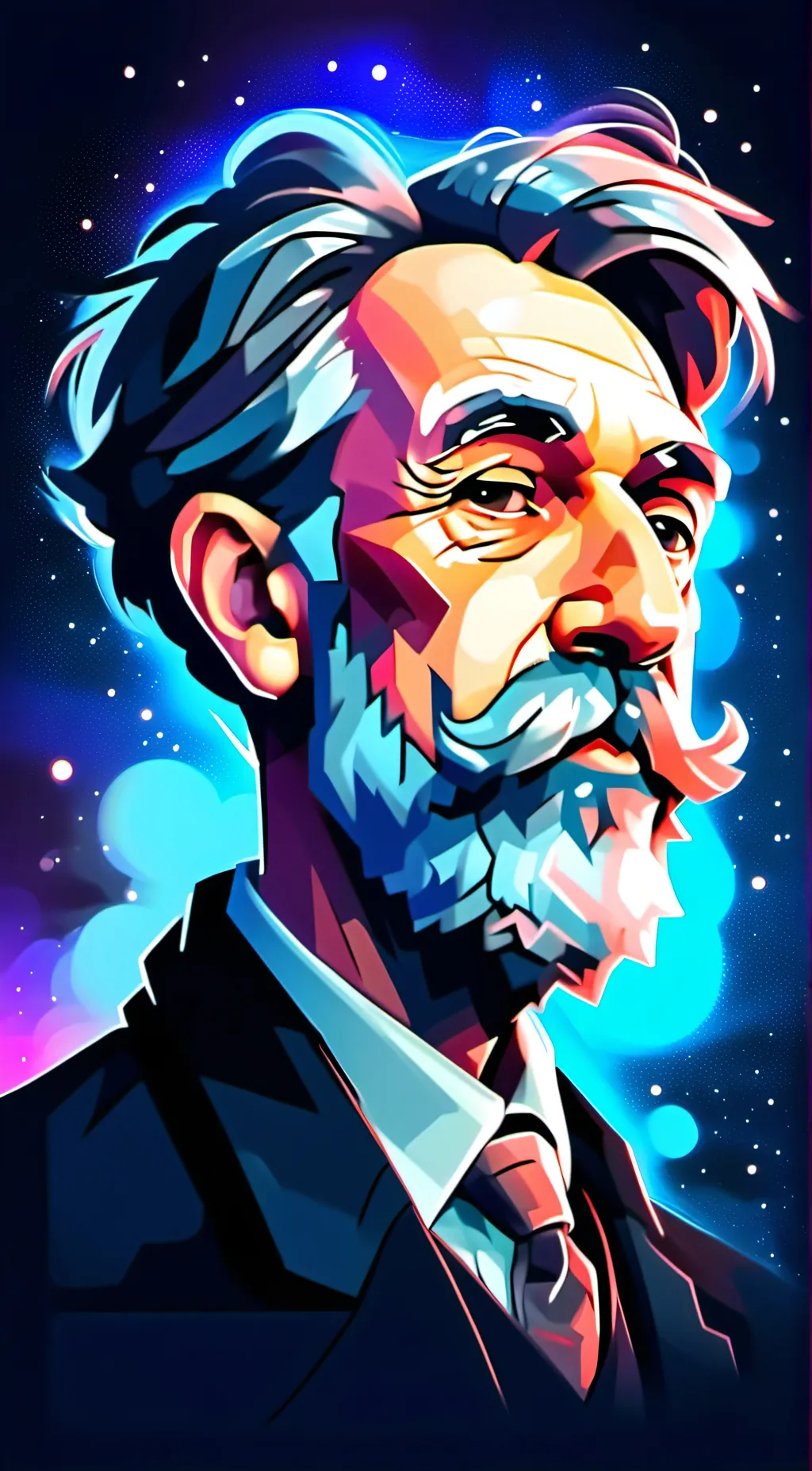 ai character: Alf Cappuccin background