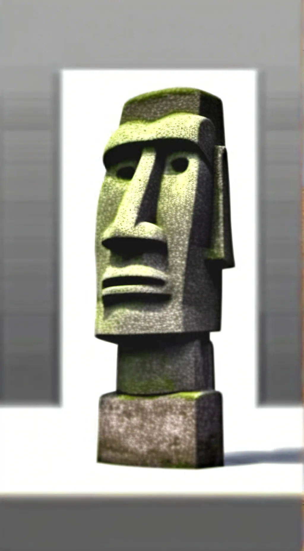 ai character: Moai background