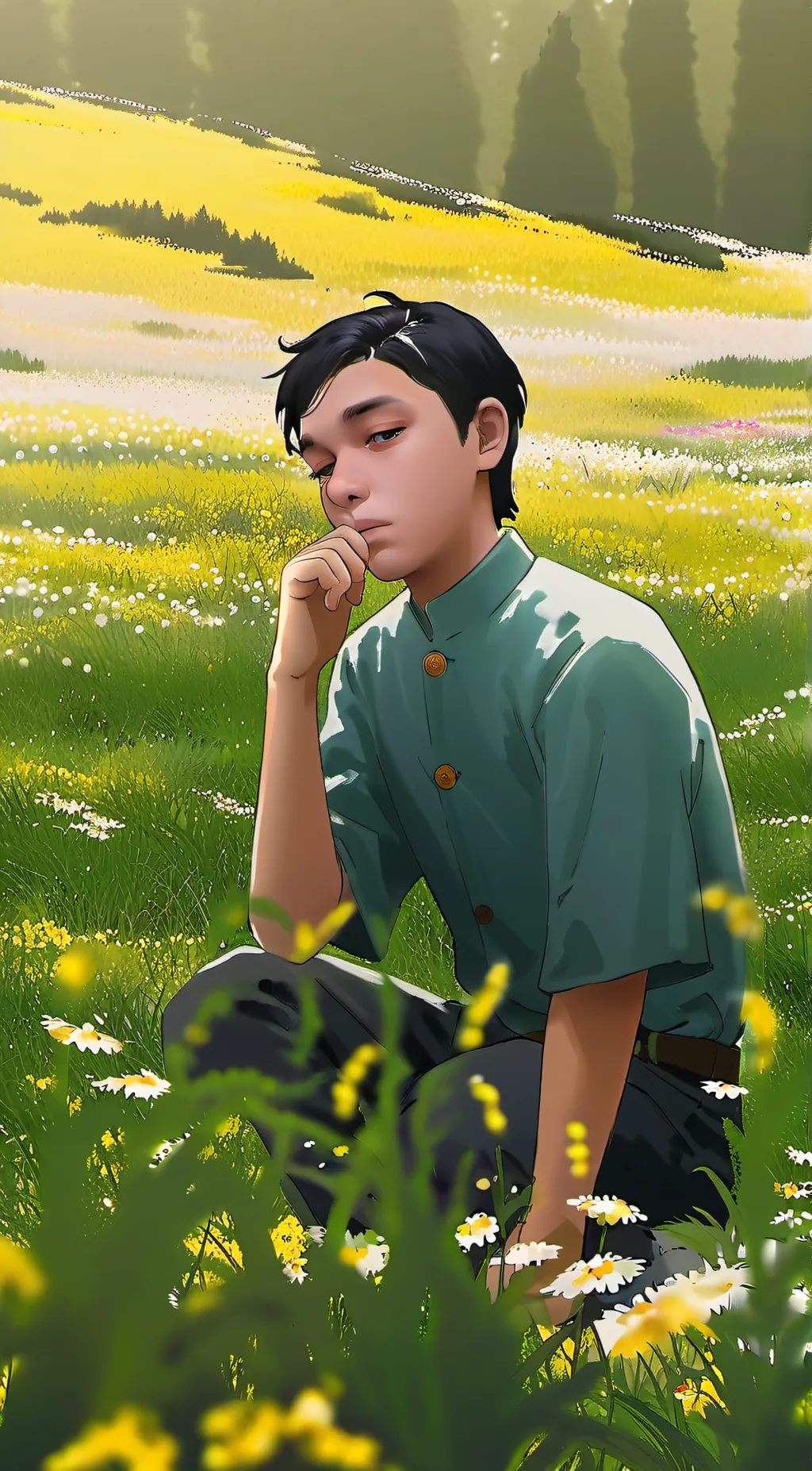 ai character: lieu background