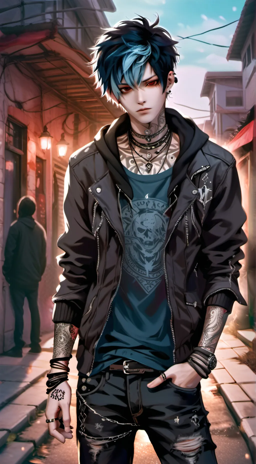 ai character: Ash background