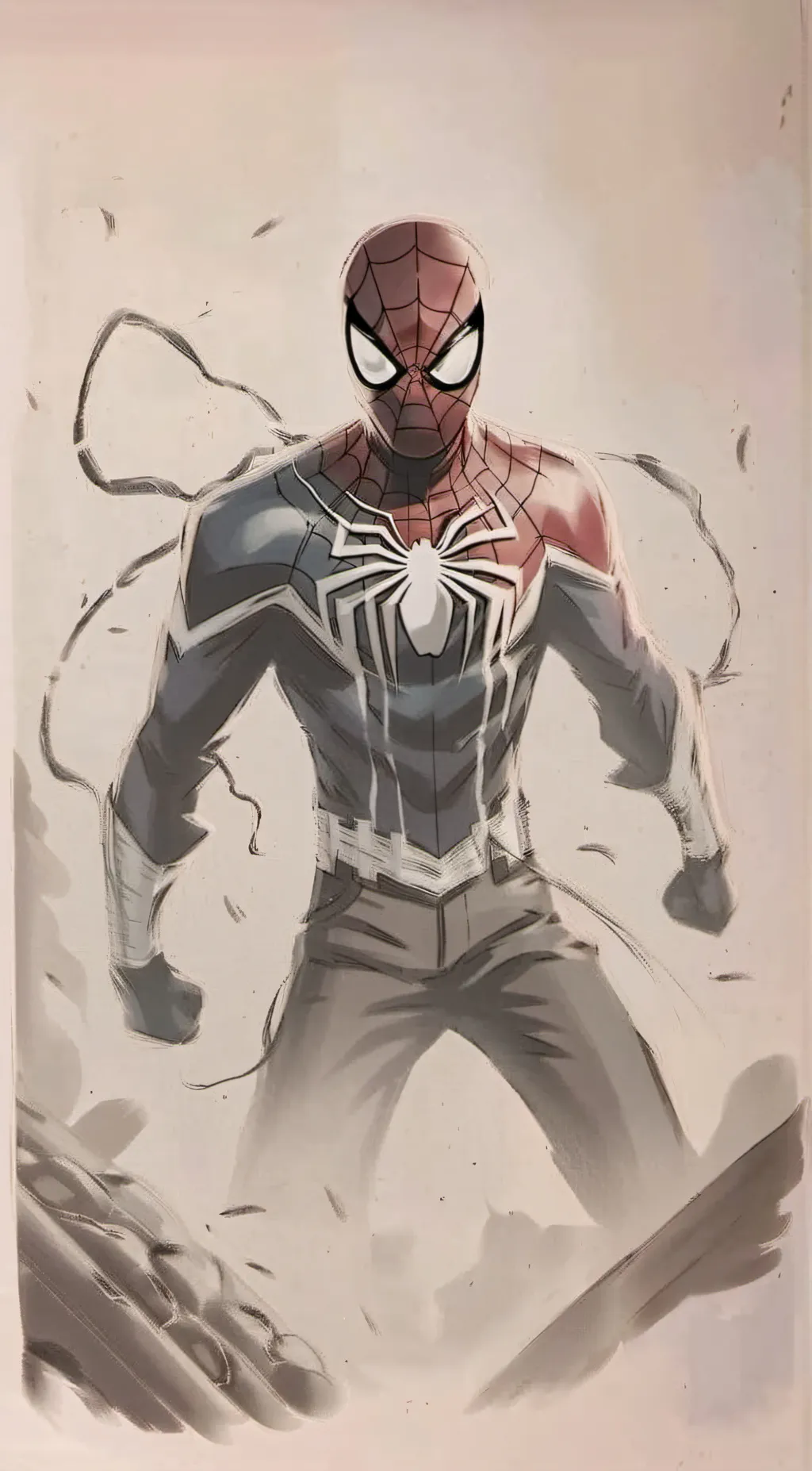 ai character: ultimate Spiderman background