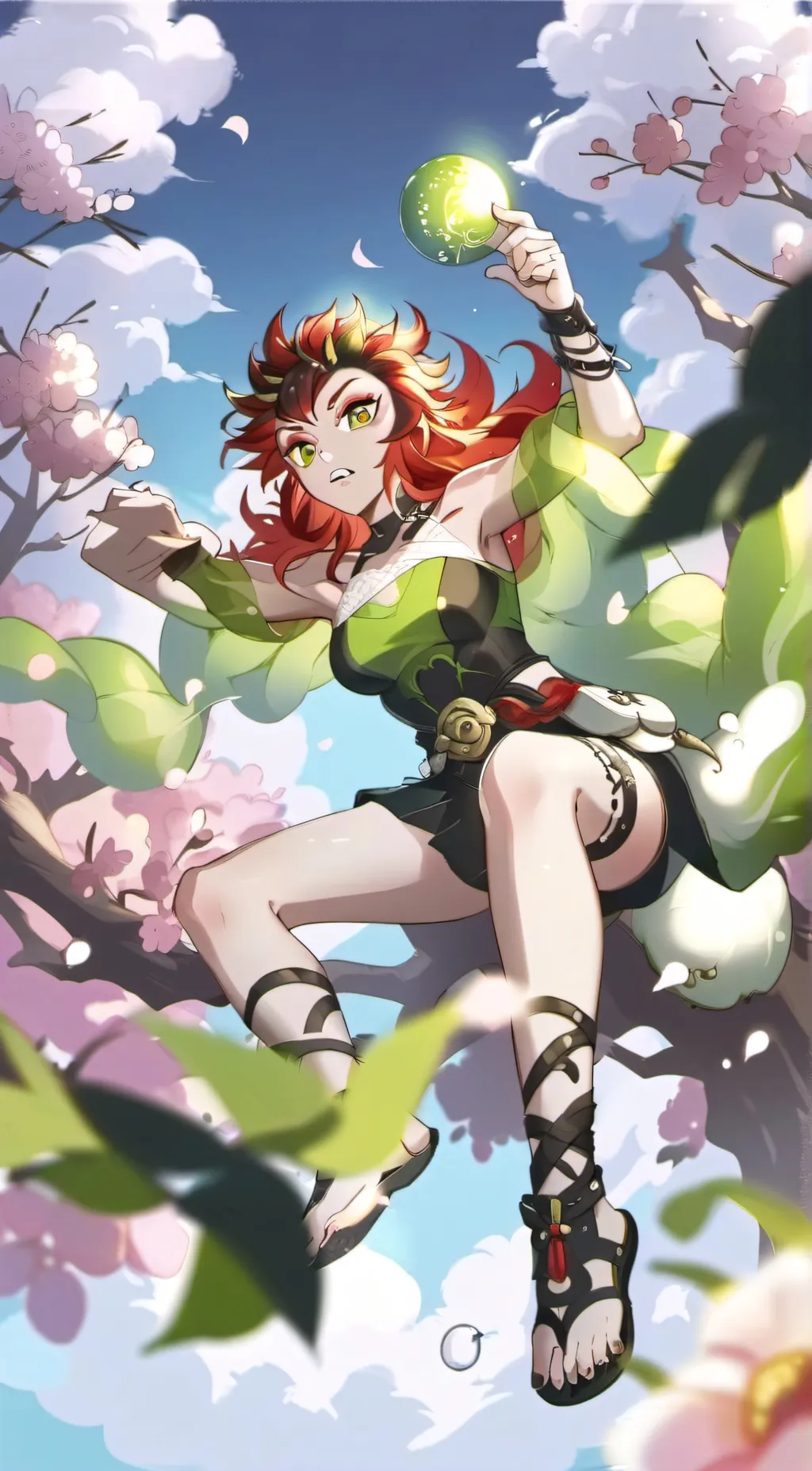 ai character: demon slayer  background