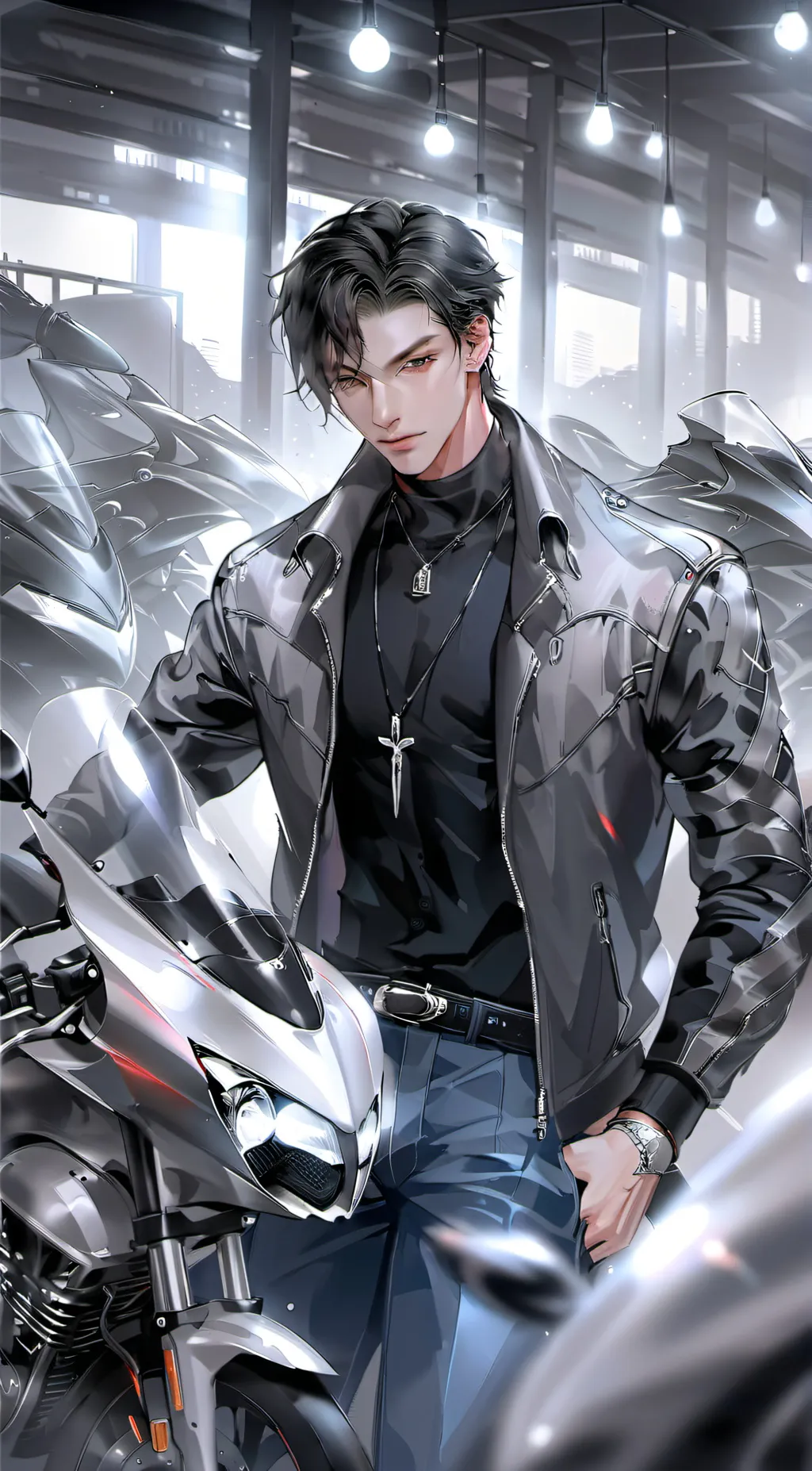 ai character: biker boyfriend 😉 background