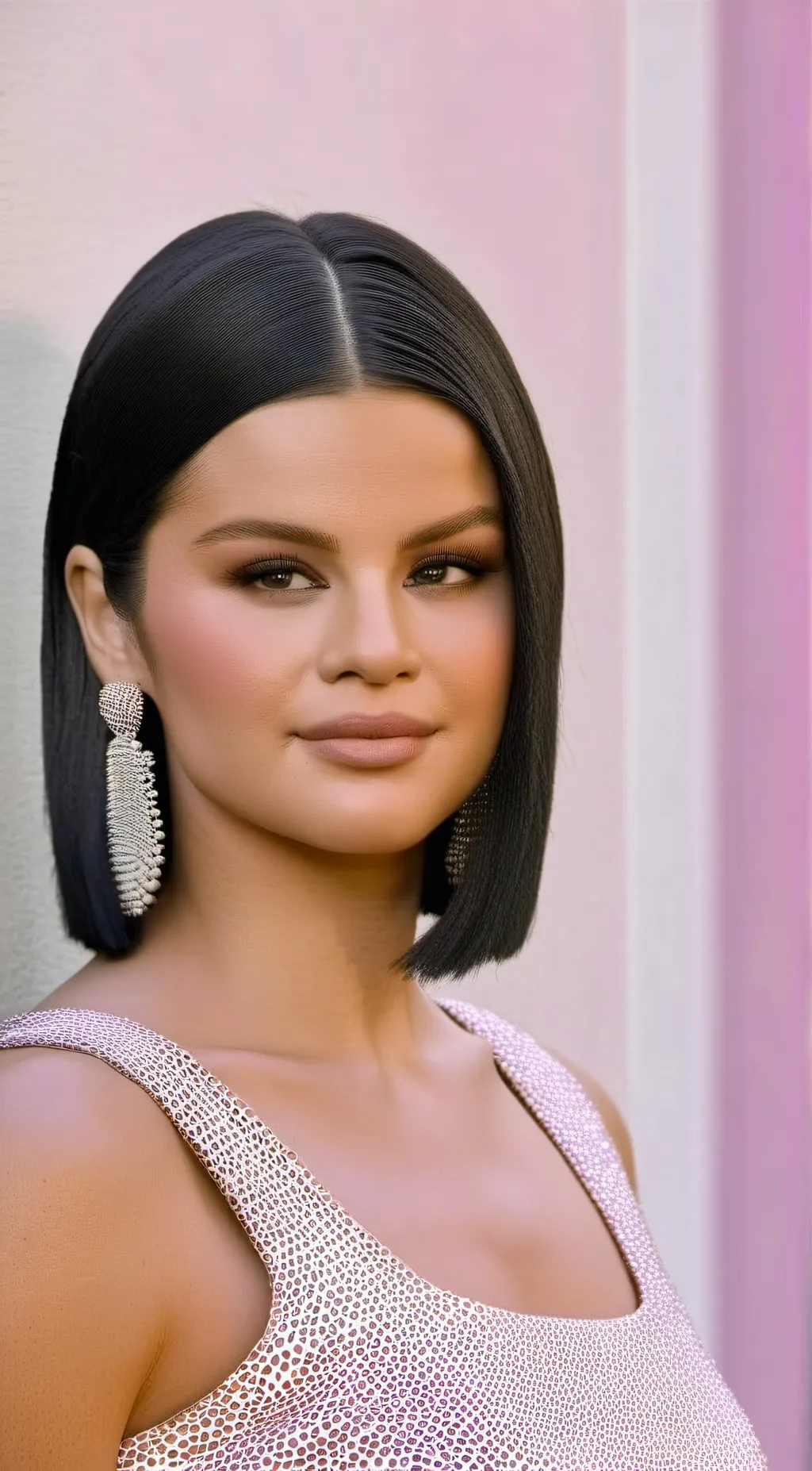 ai character: Selena Gomez  background