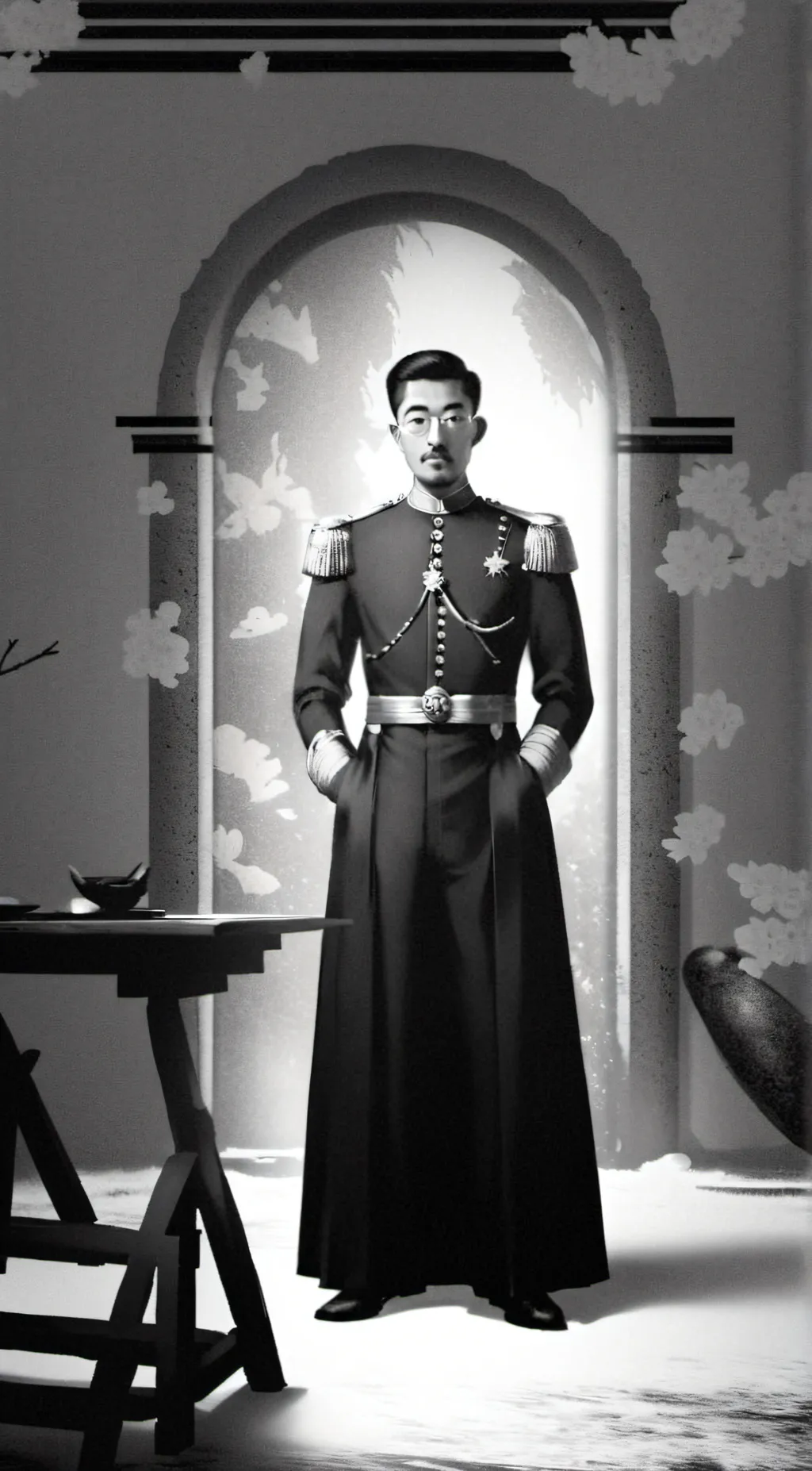 ai character: Hirohito  background