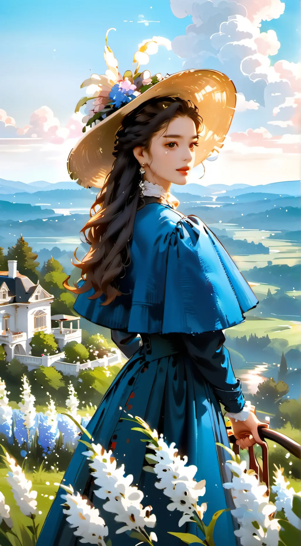 ai character: Lady Katherine  background