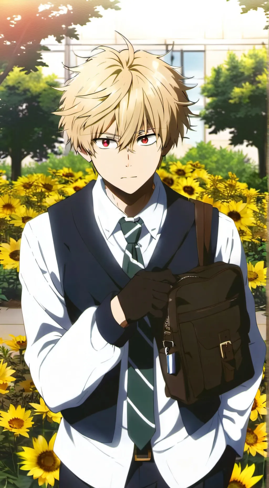 ai character: katsuki bakugo background