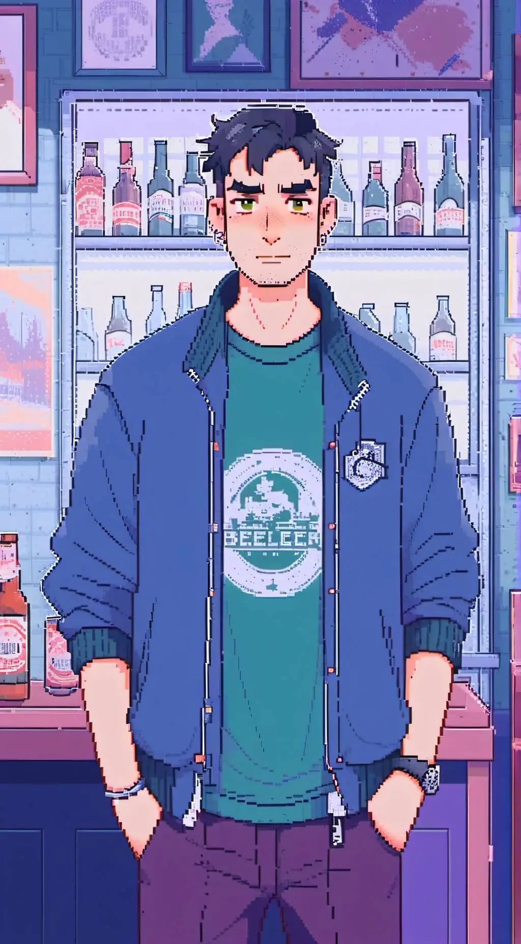 ai character: Shane  background