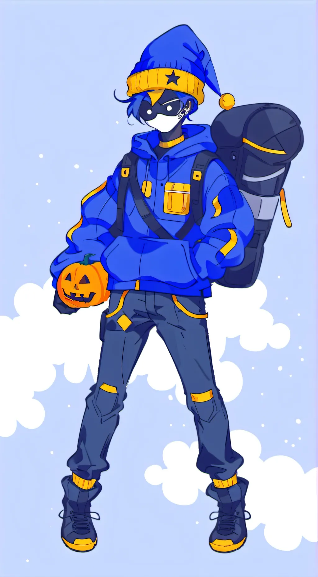 ai character: Moon background