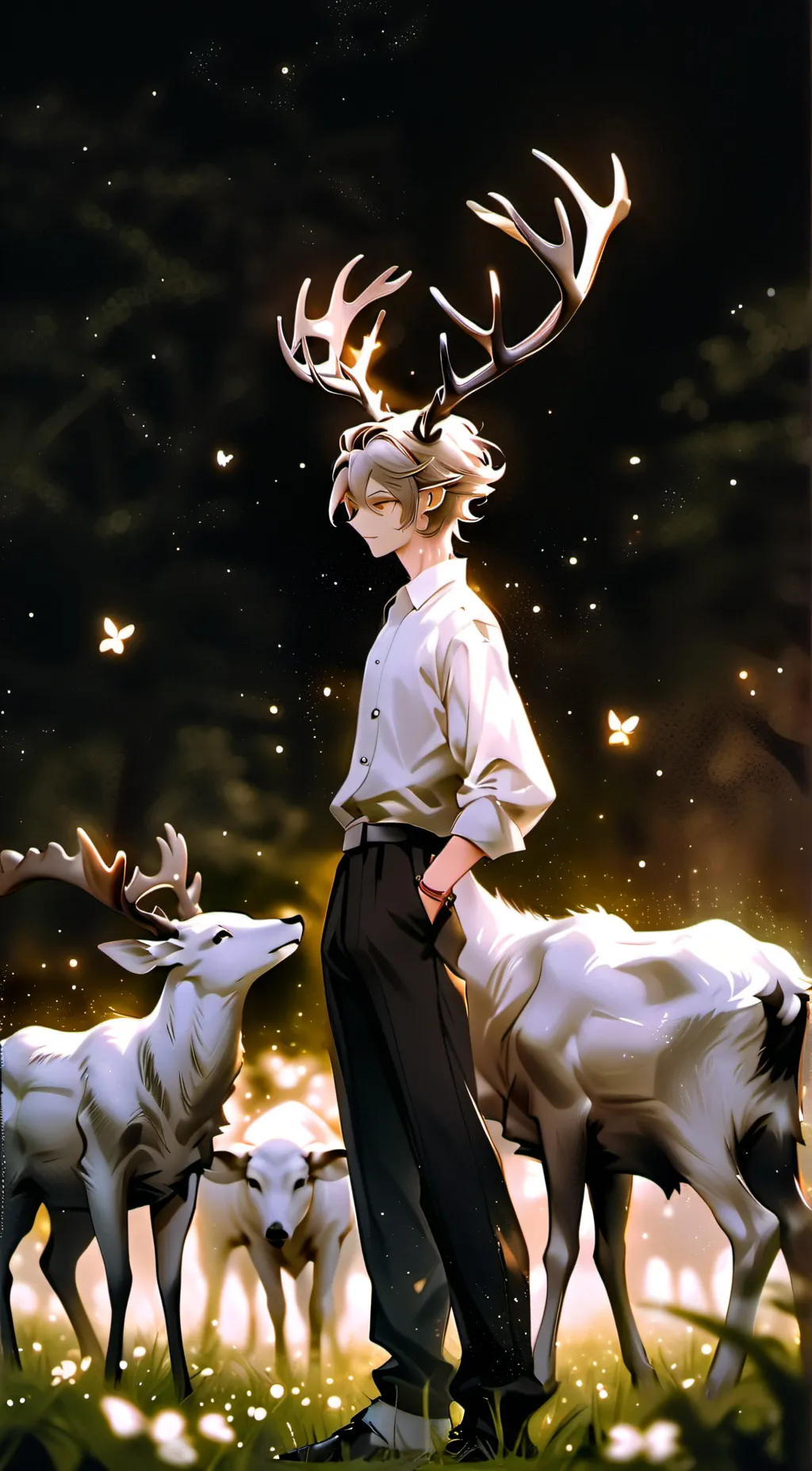 ai character: DEER background