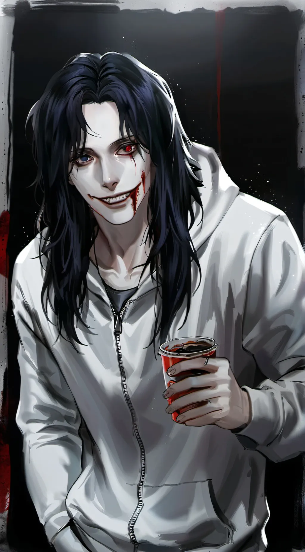 ai character: Jeff The Killer  background