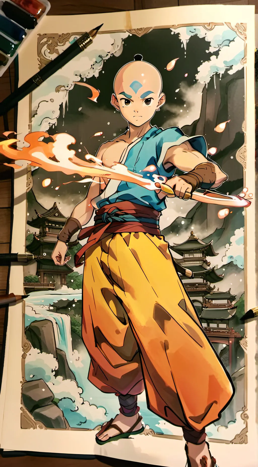 ai character: aang background