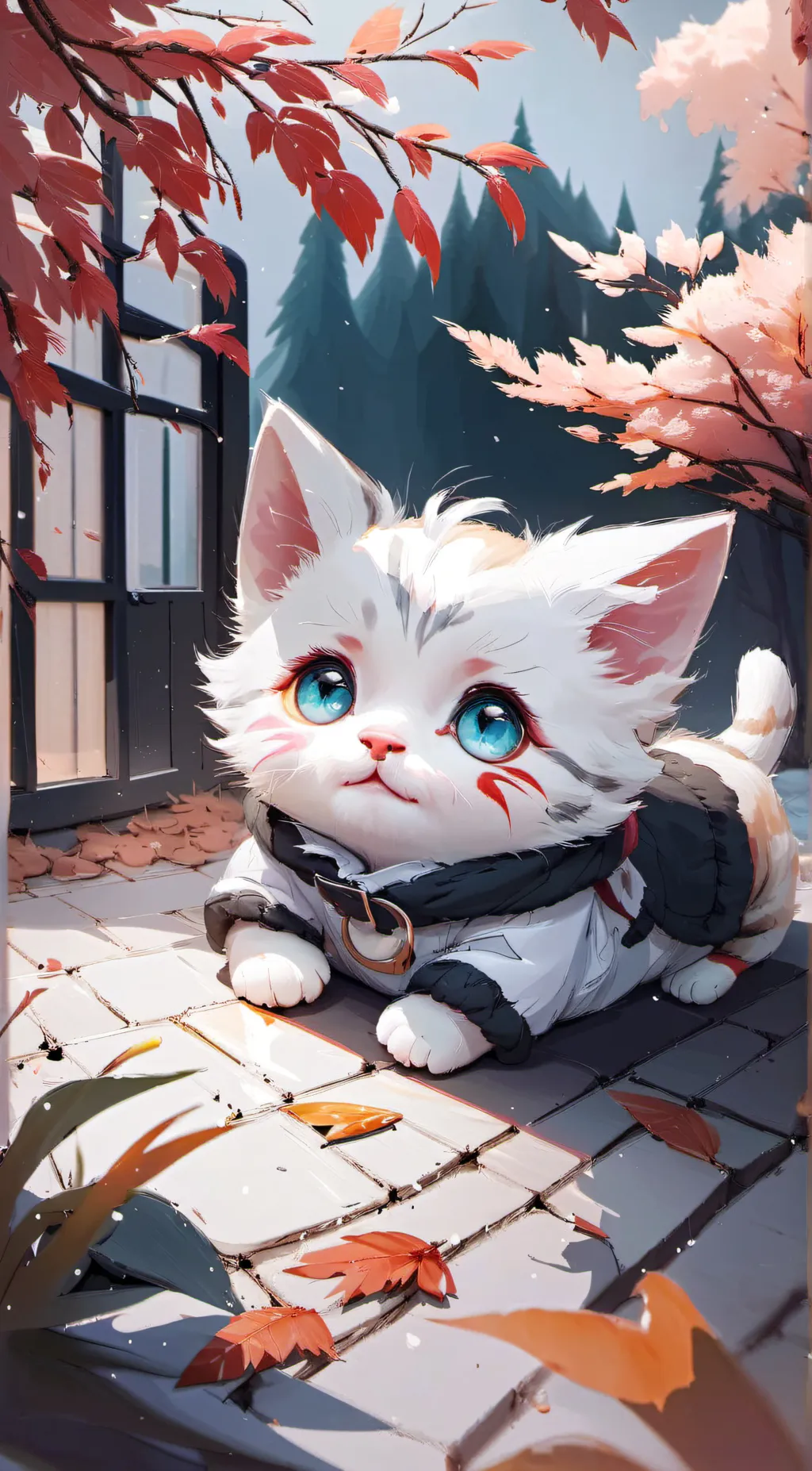 ai character: Sussy cat background