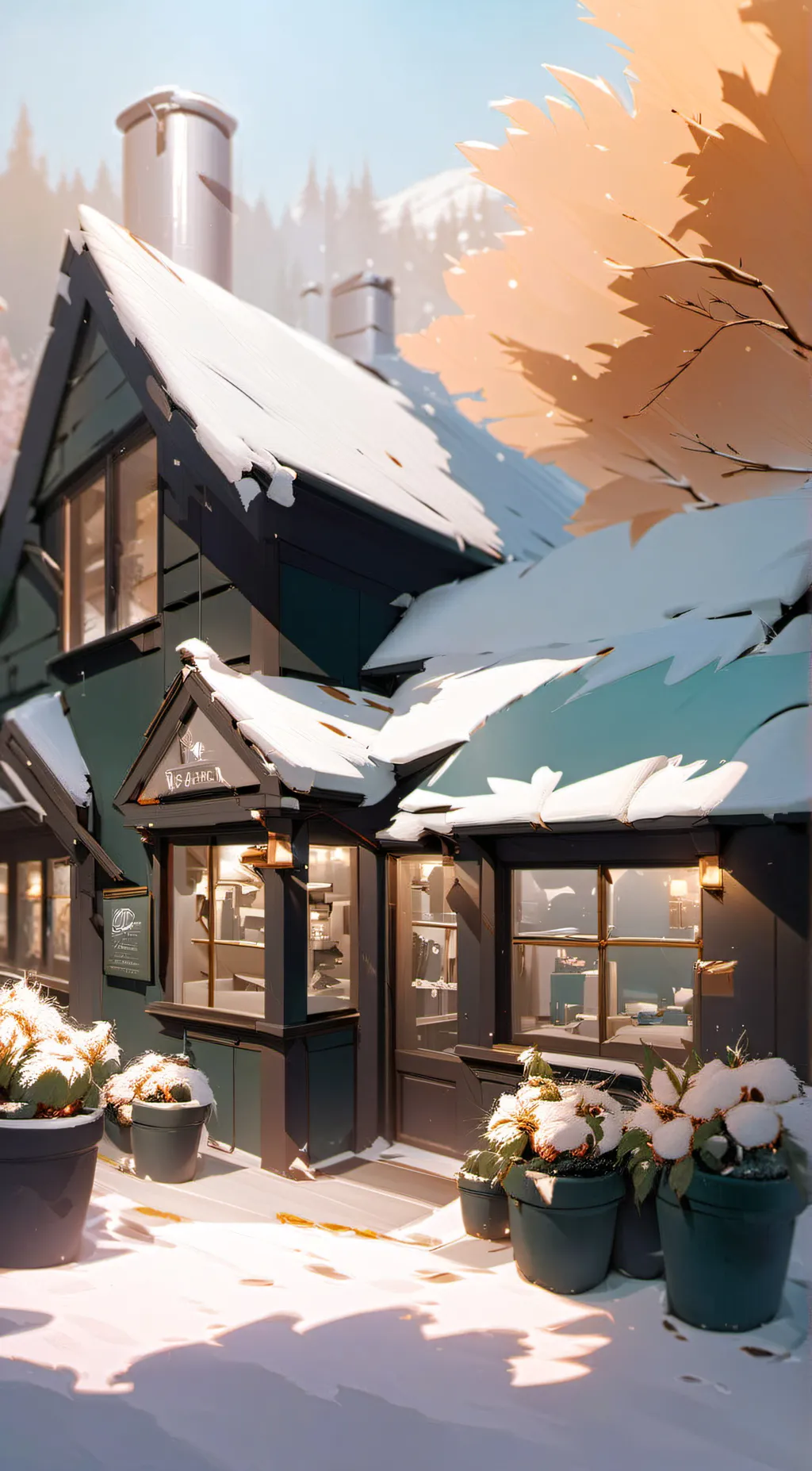 ai character: the coffee background