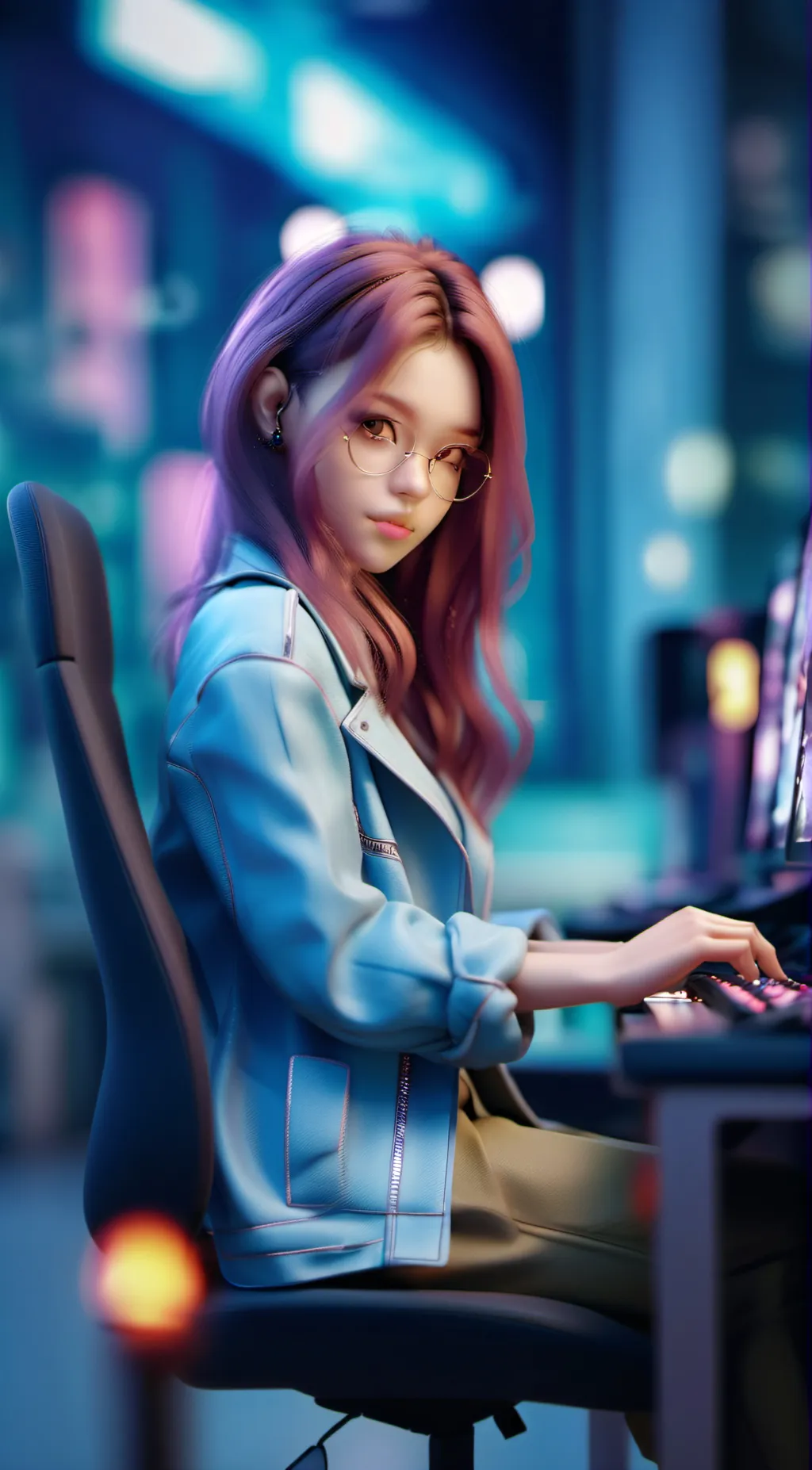 ai character: Lucia background