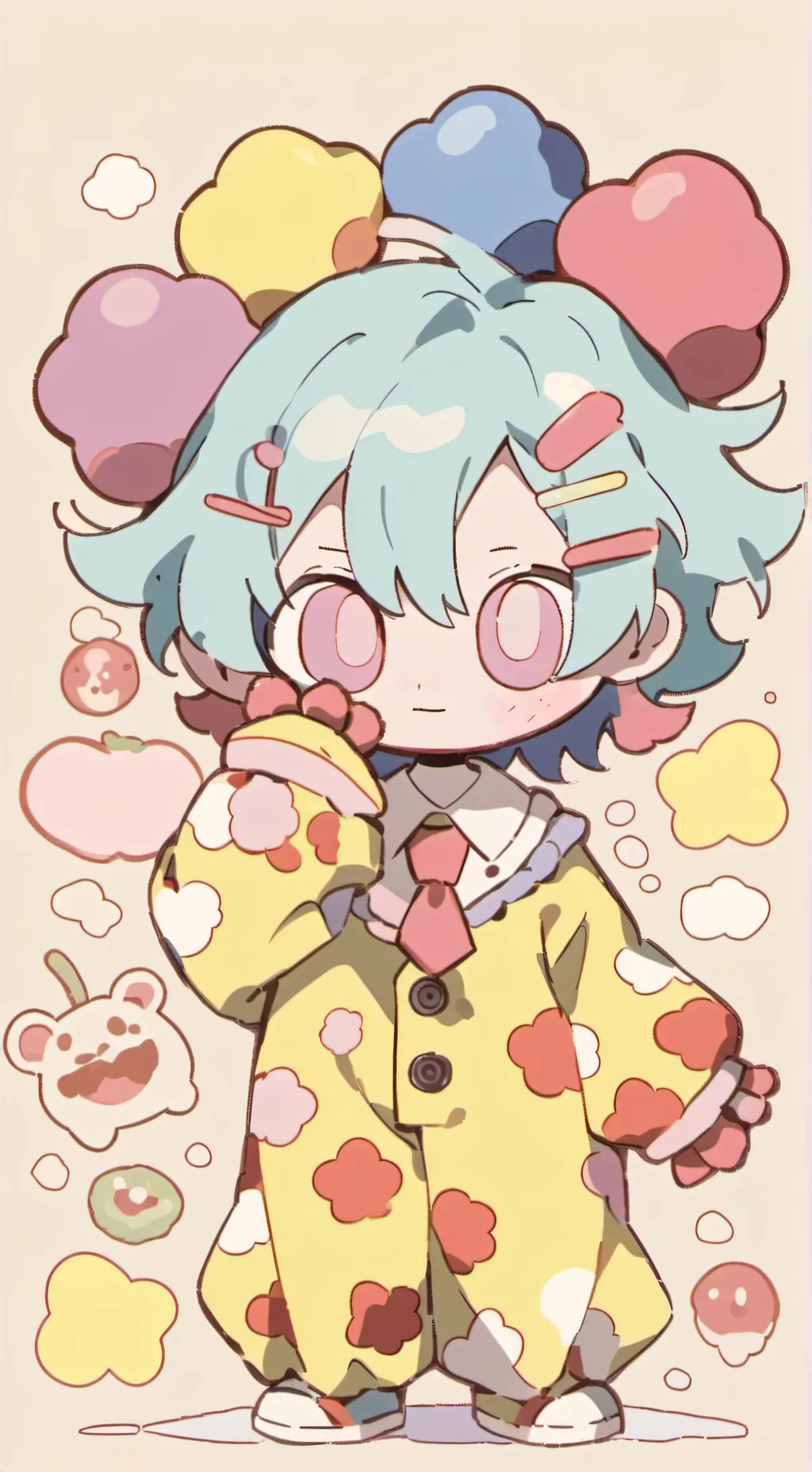 ai character: clovis~🤡 background