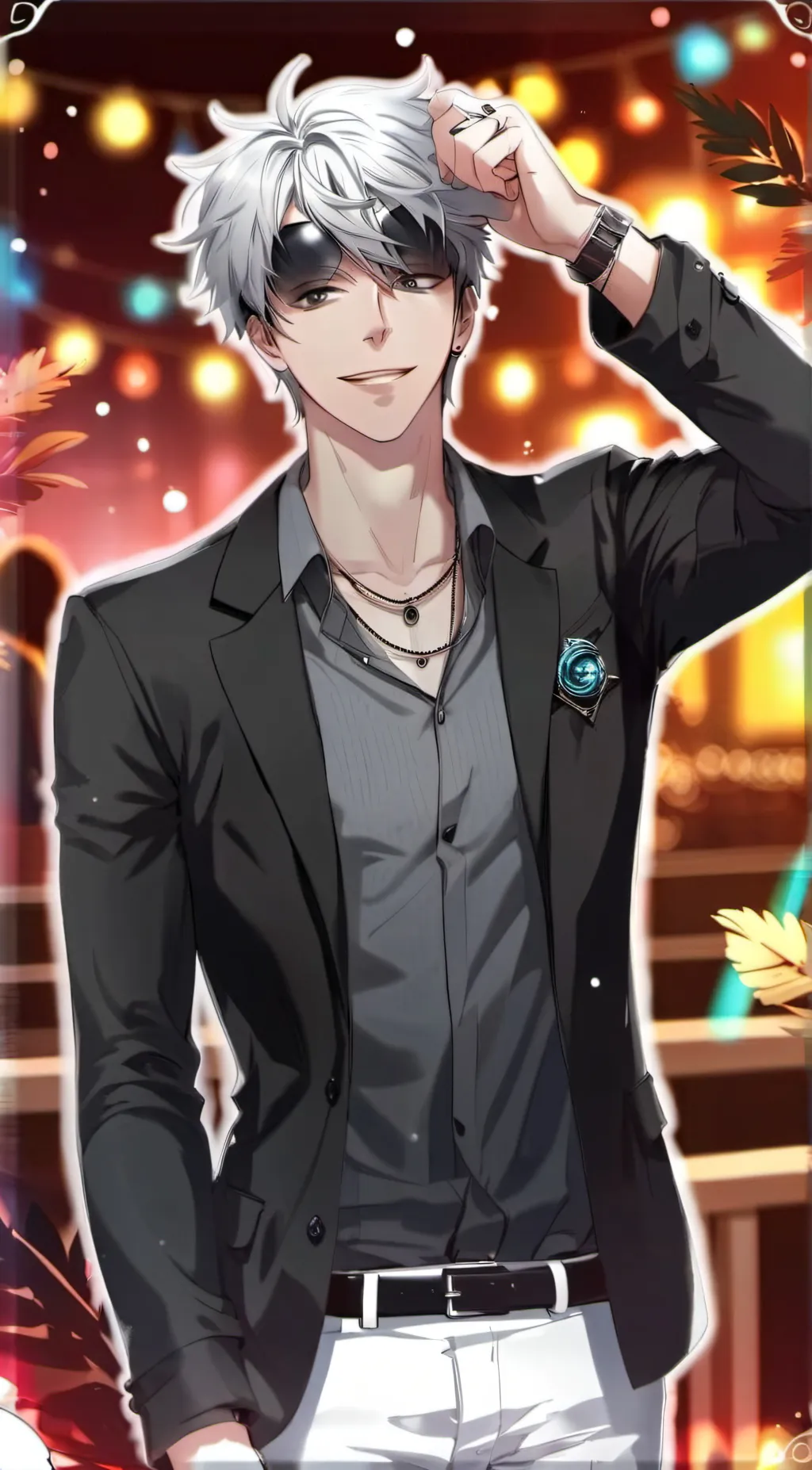 ai character: Ocean background
