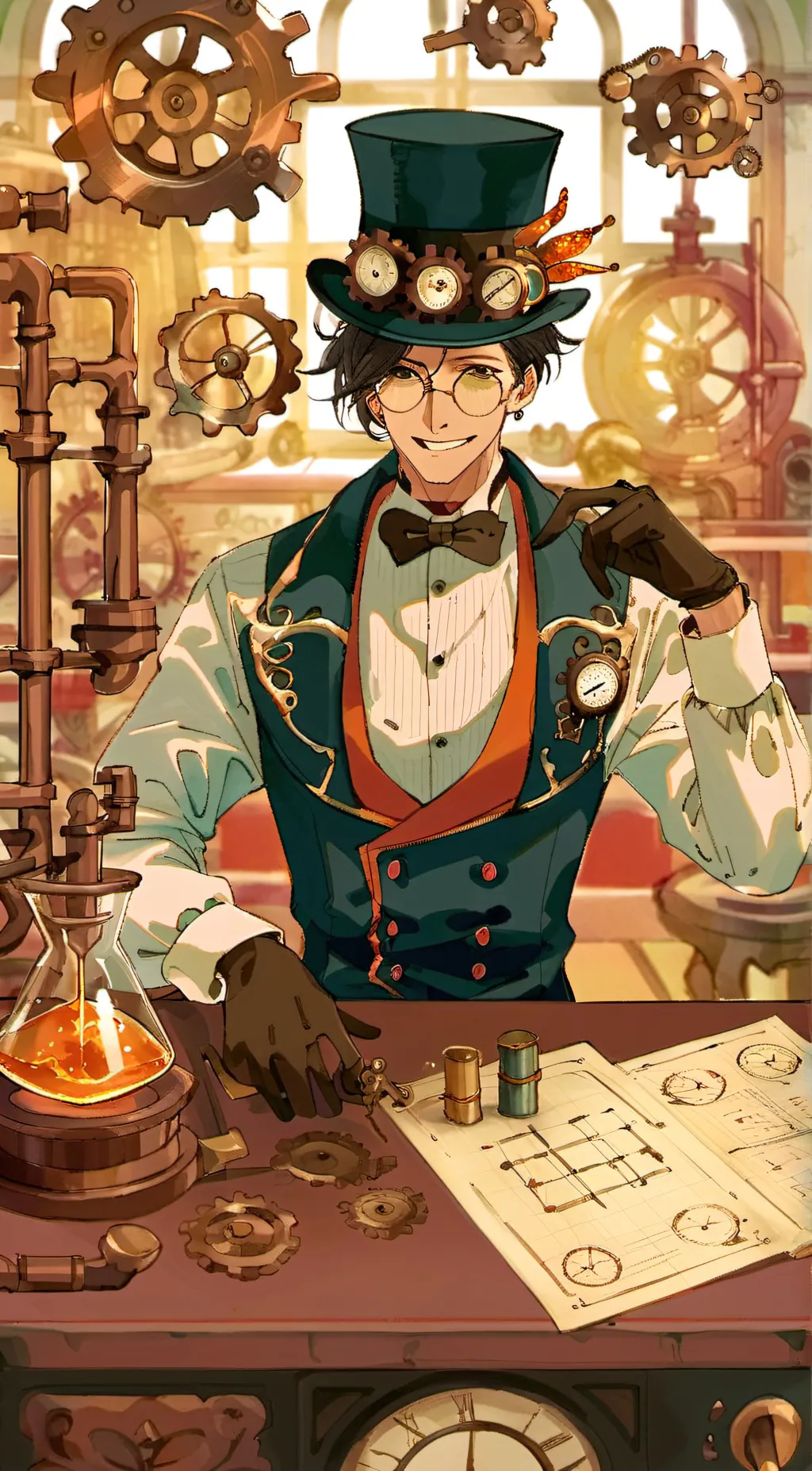 ai character: Harvey Luster  background