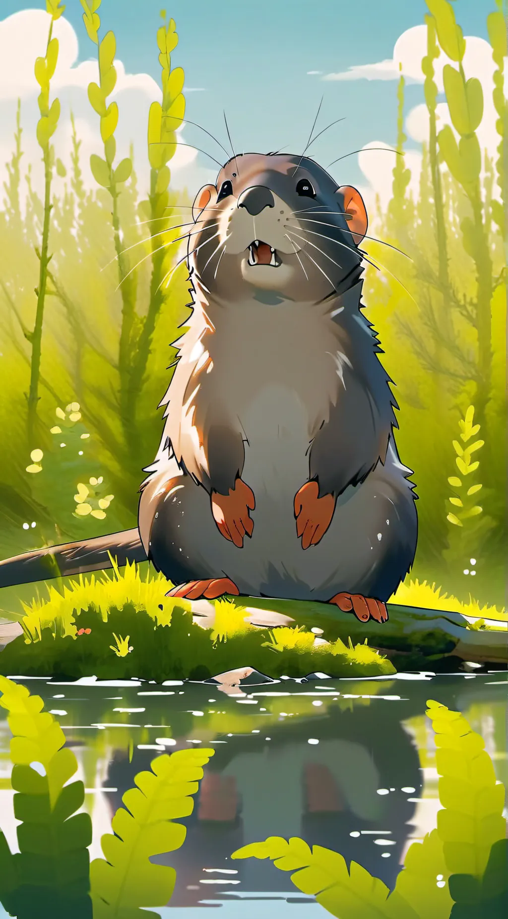 ai character: Squirrel  background