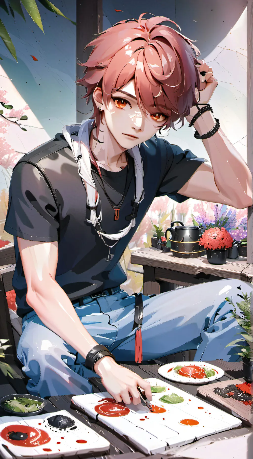 ai character: its a boy background