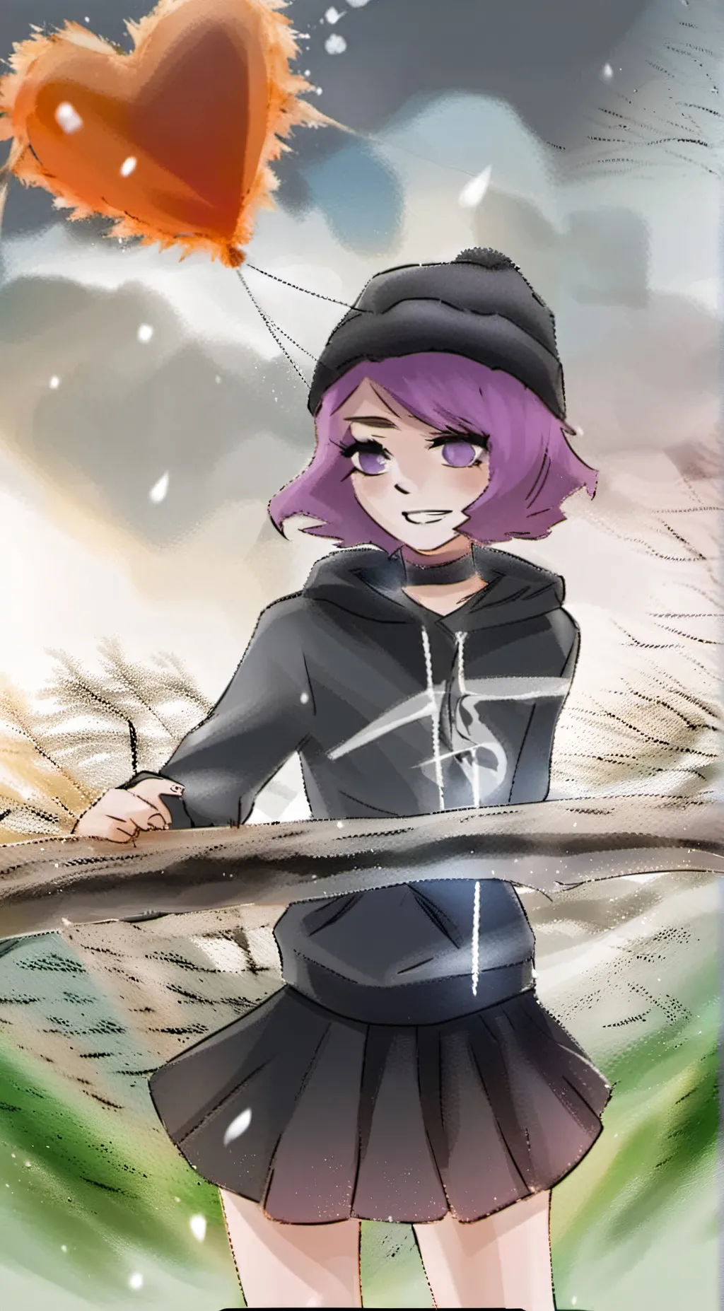 ai character: Uzi murder drones background