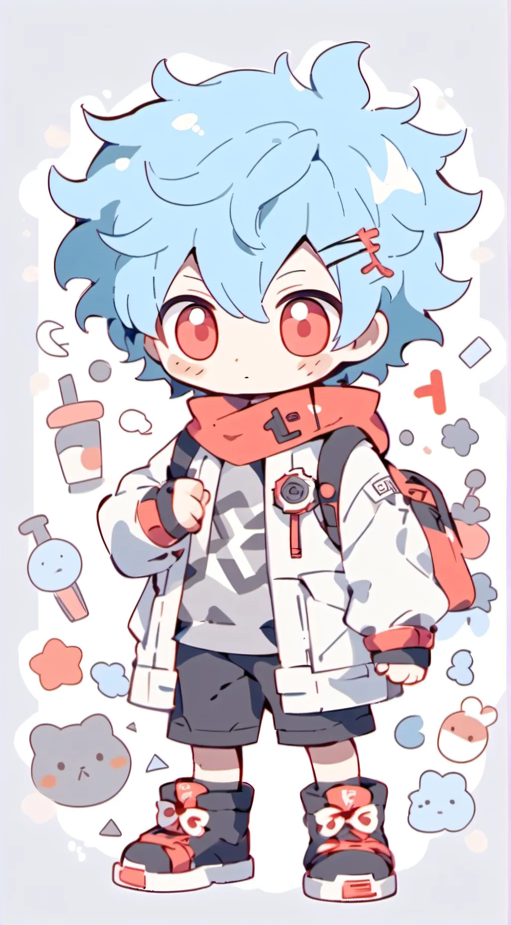 ai character: MHA villain! background