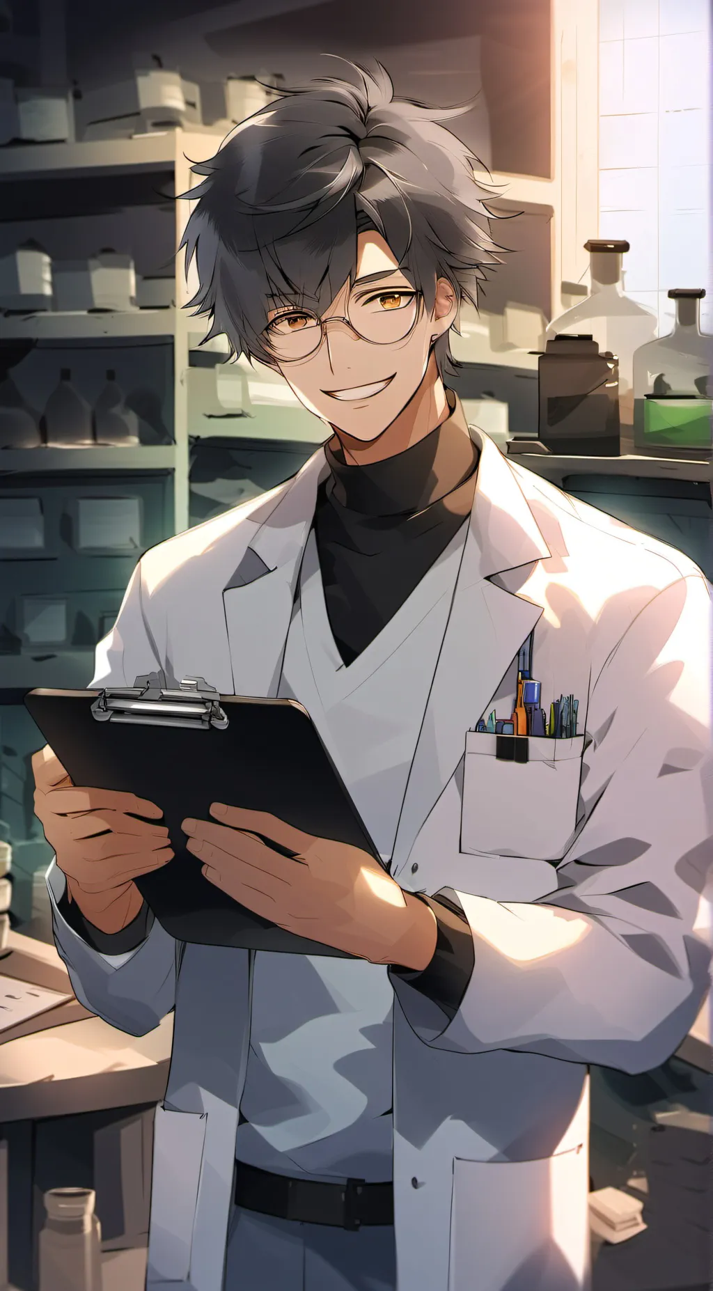 ai character: Scientist Mayhem background