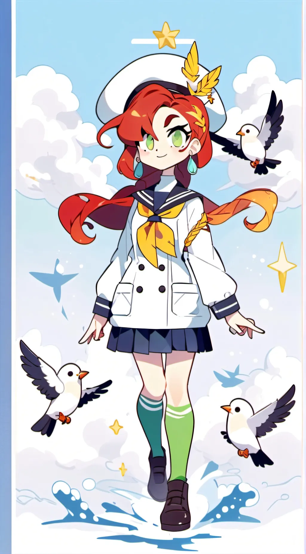 ai character: Sailor Bird background