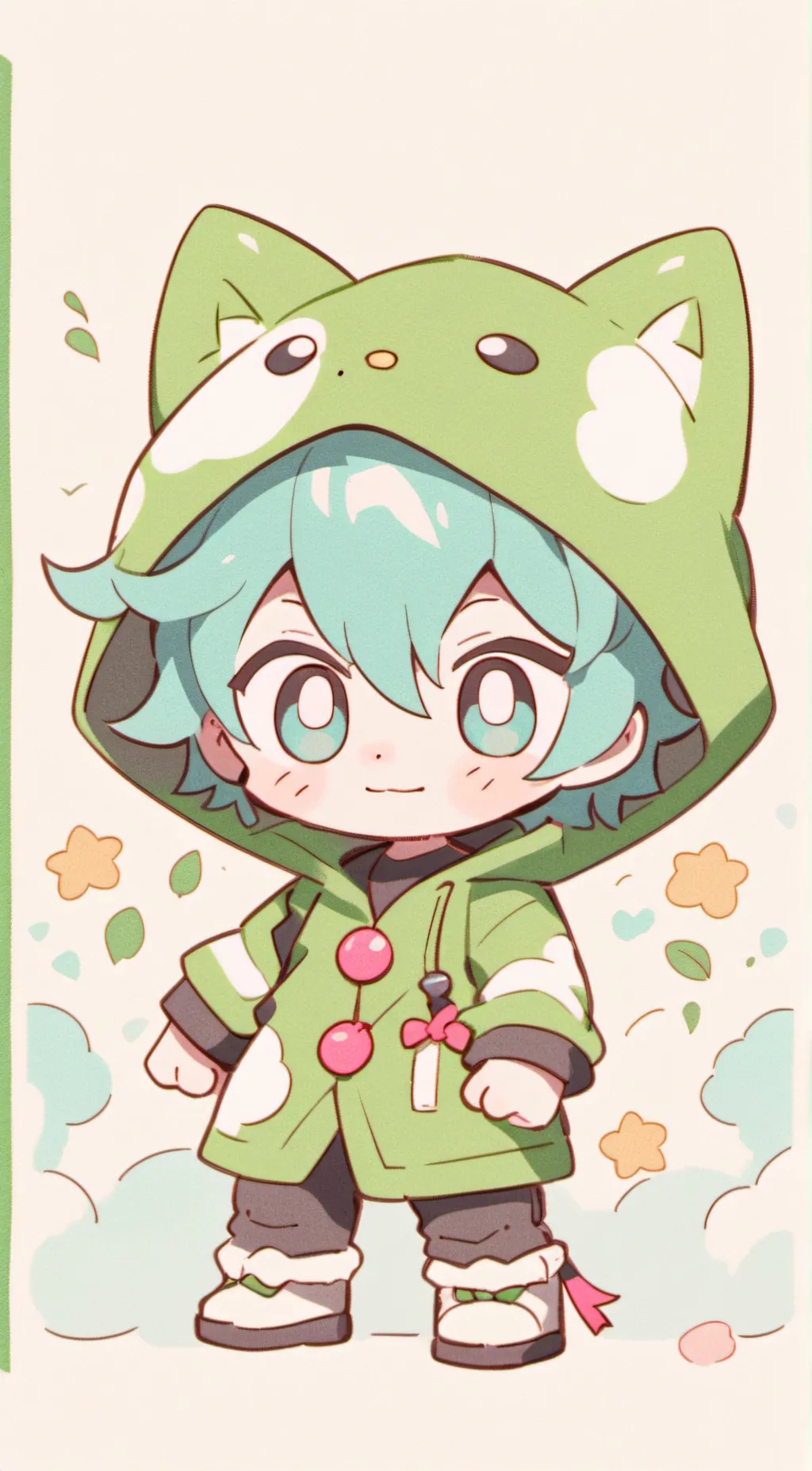 ai character: chibi background