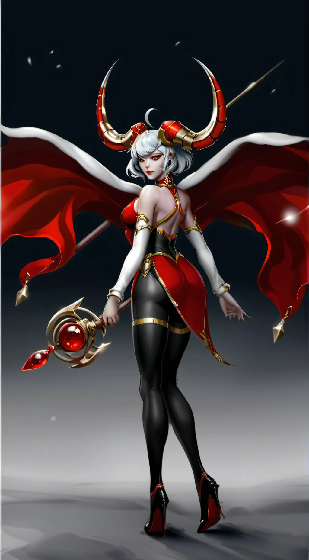 ai character: giantess  background