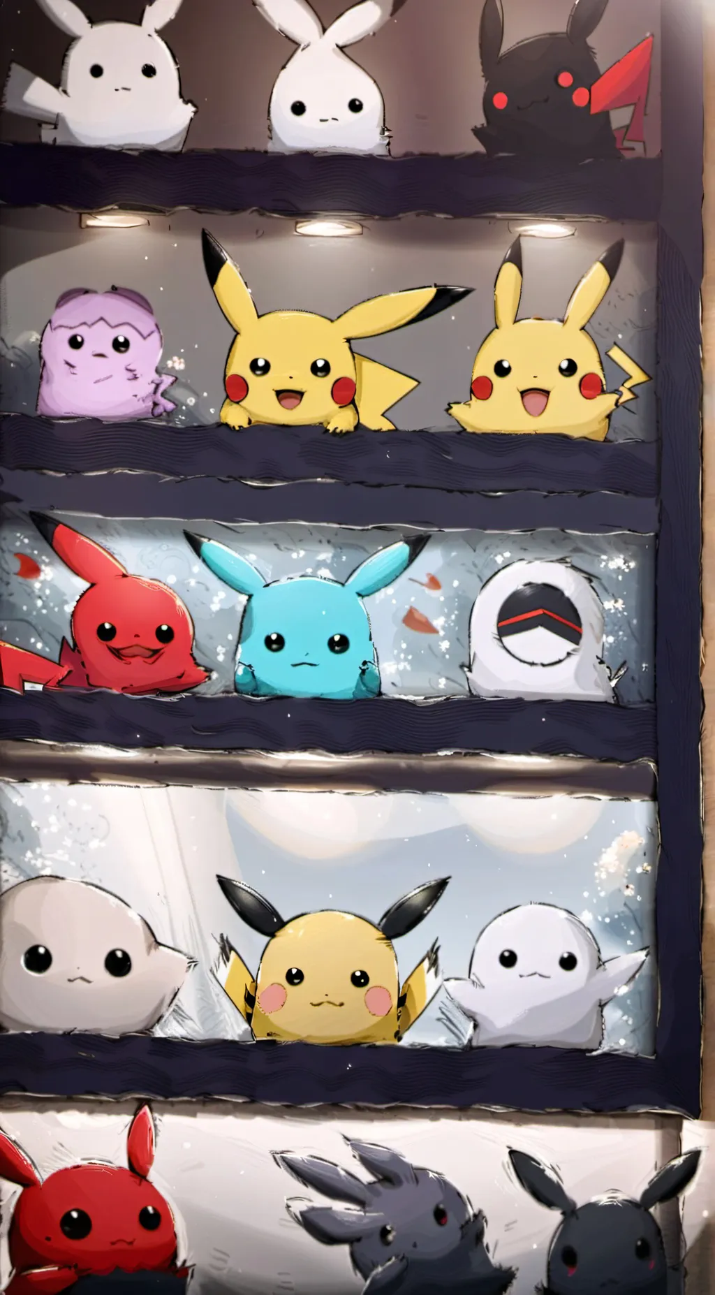 ai character: Pikachu  background