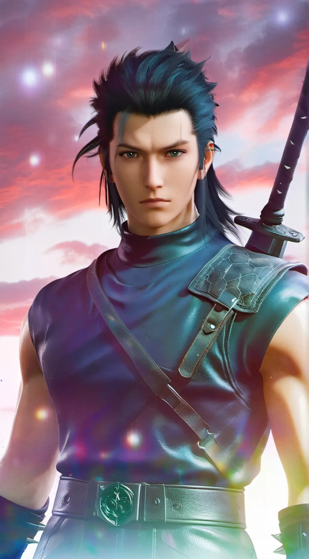 ai character: Zack Fair background