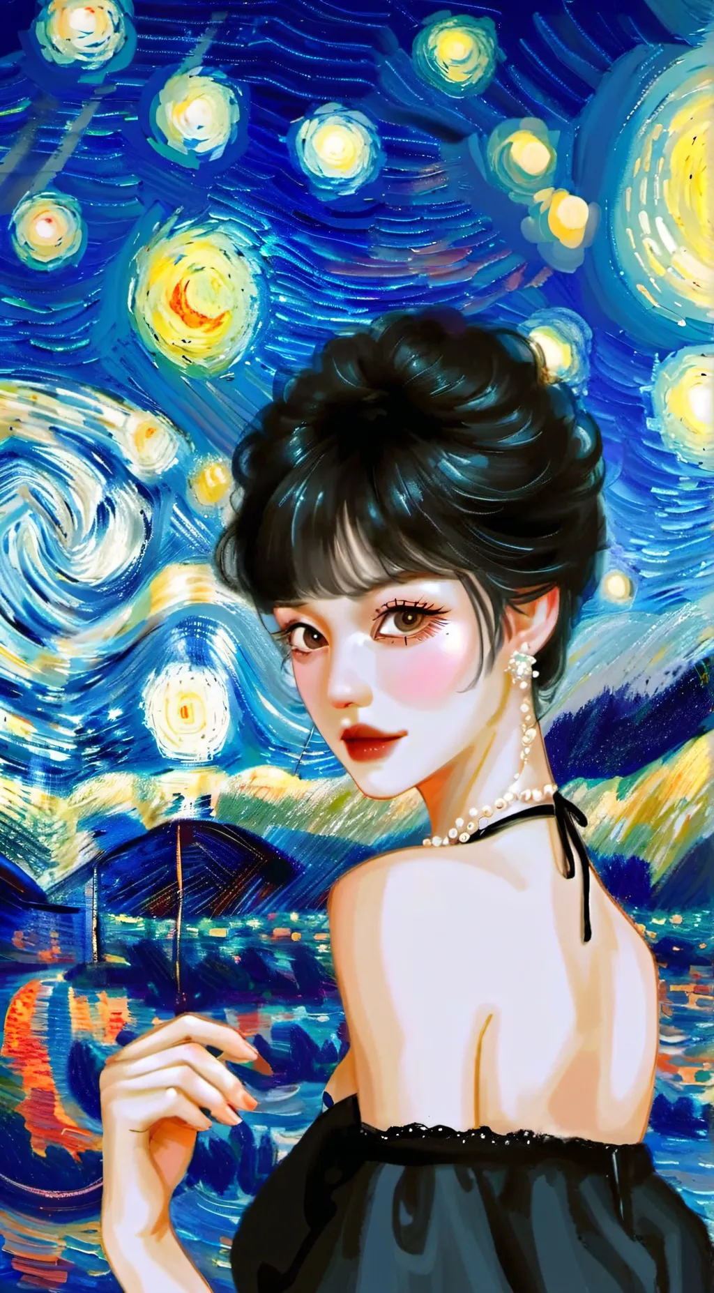 ai character: Aubrey  background