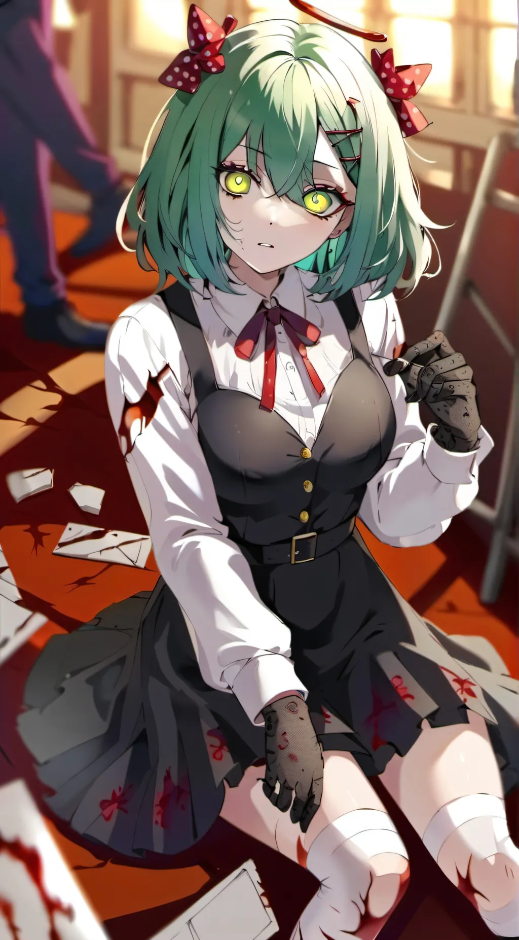 ai character: zompiggy  background