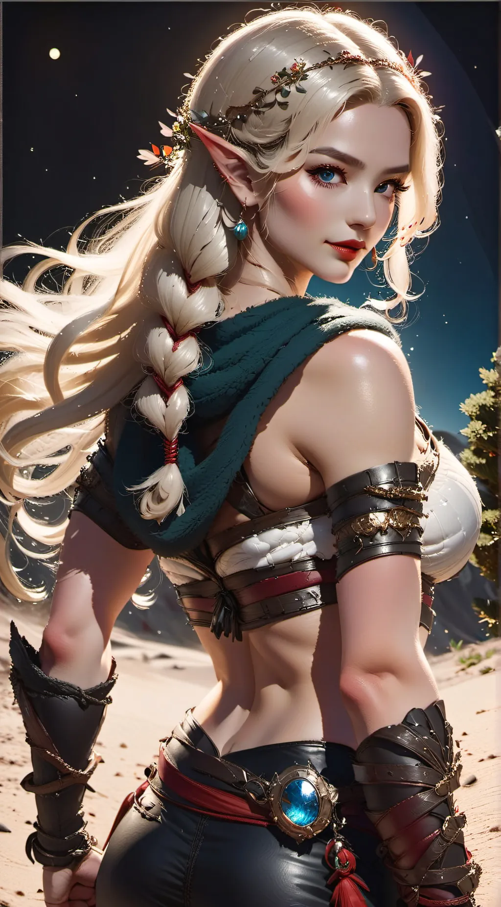 ai character: Rose background