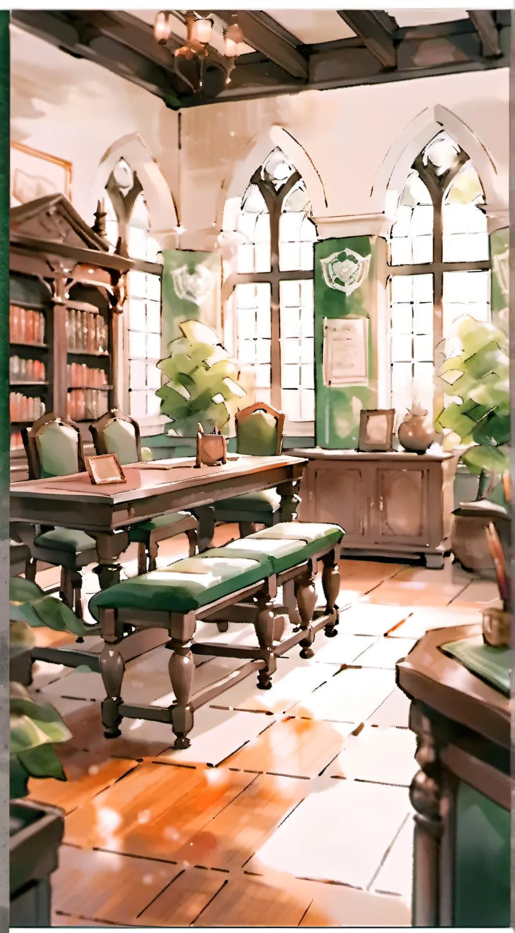 ai character: hogwarts  background