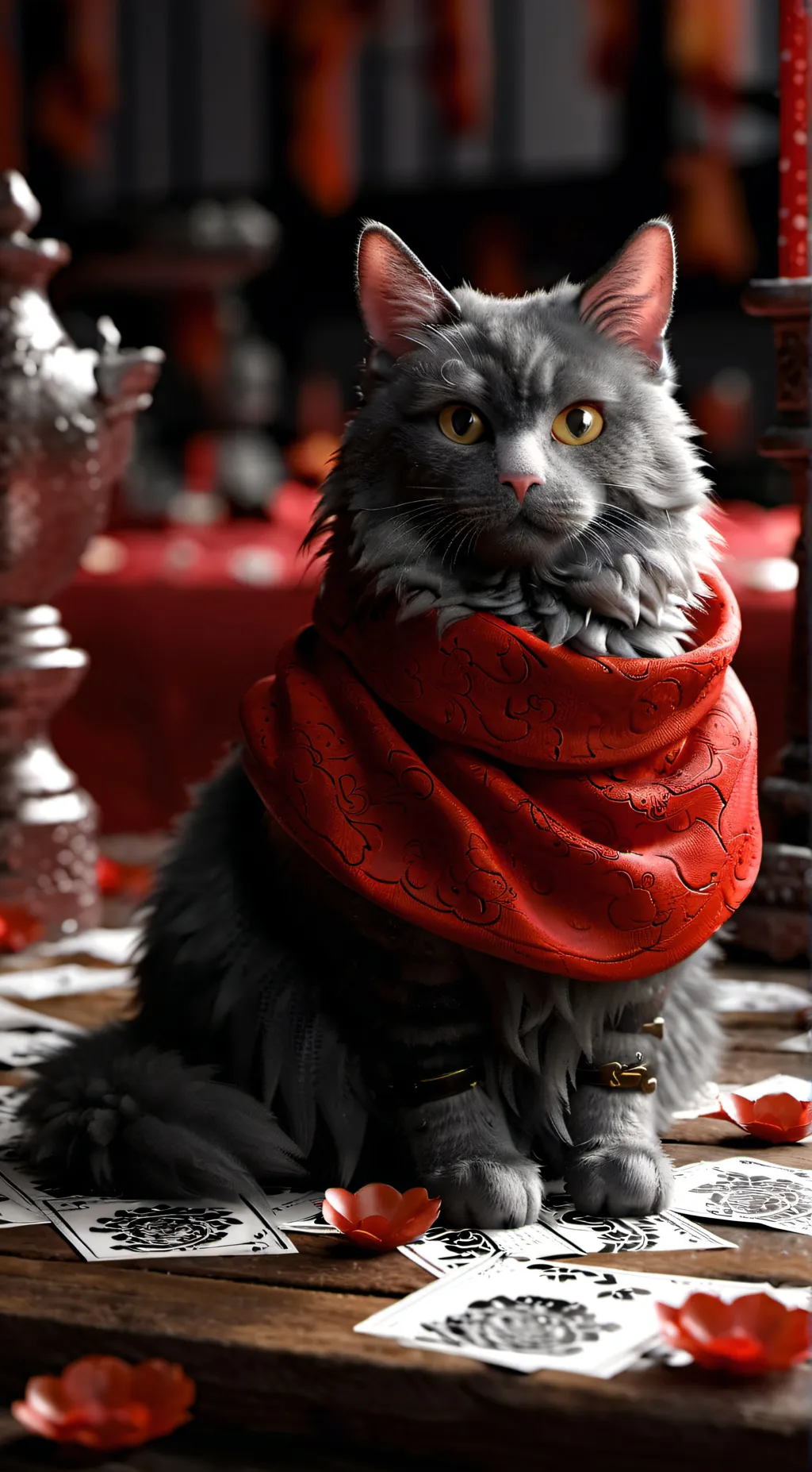 ai character: Name guessing Cat  background