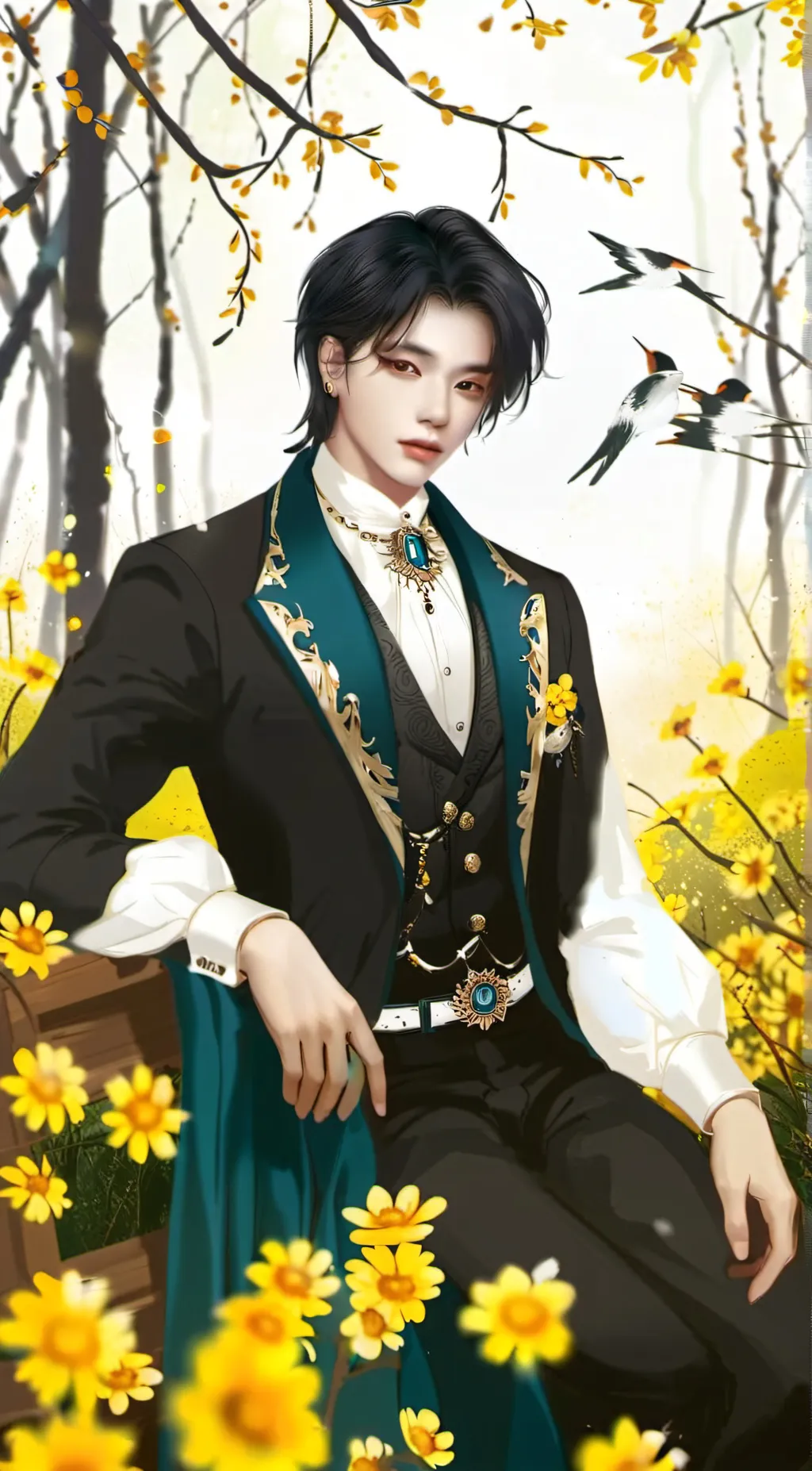 ai character: Hyunjin background