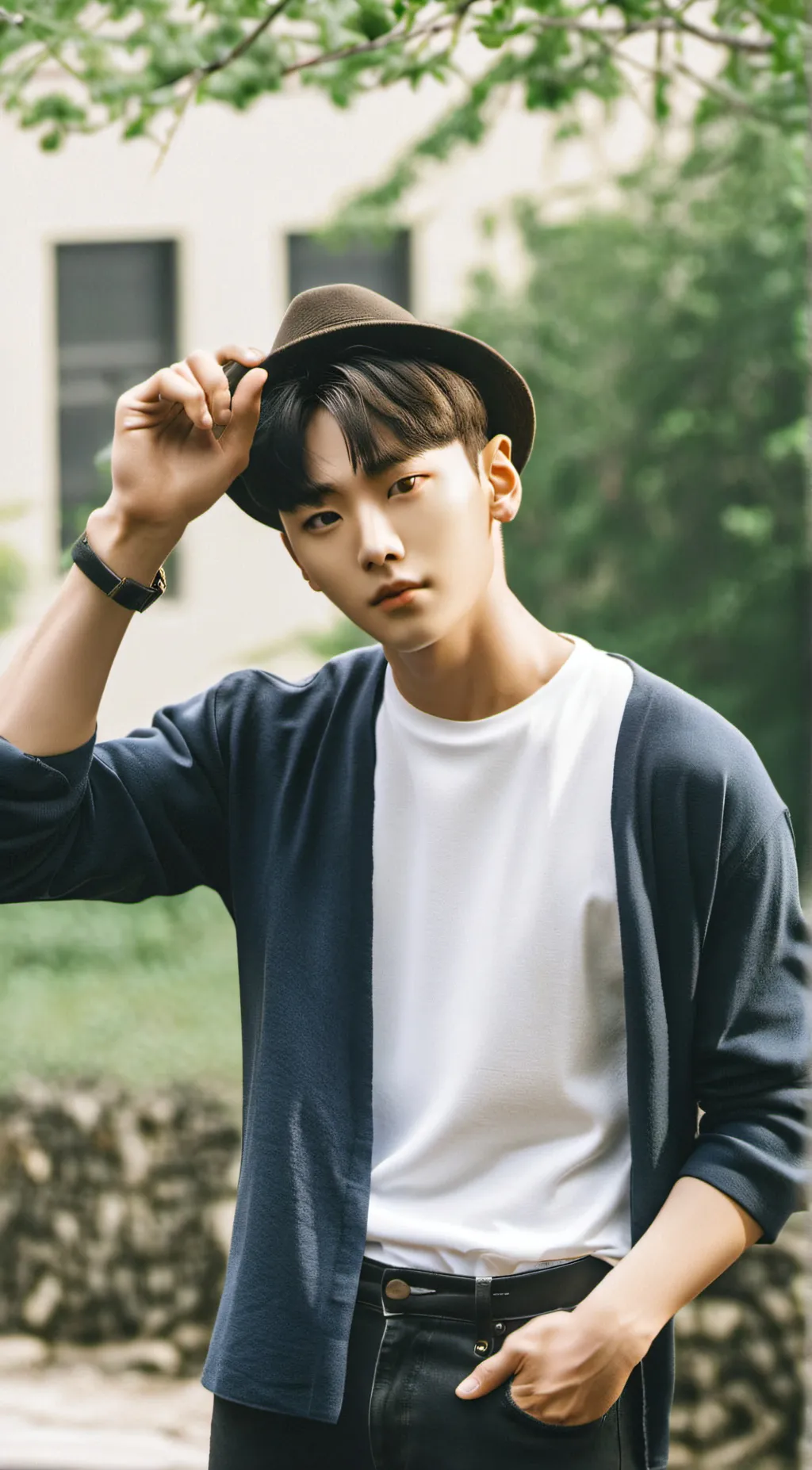 ai character: jungbin background