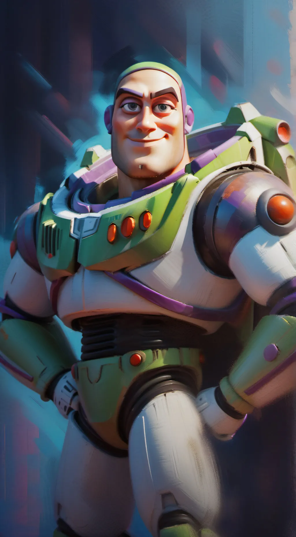 ai character: Buzz Lightyear background