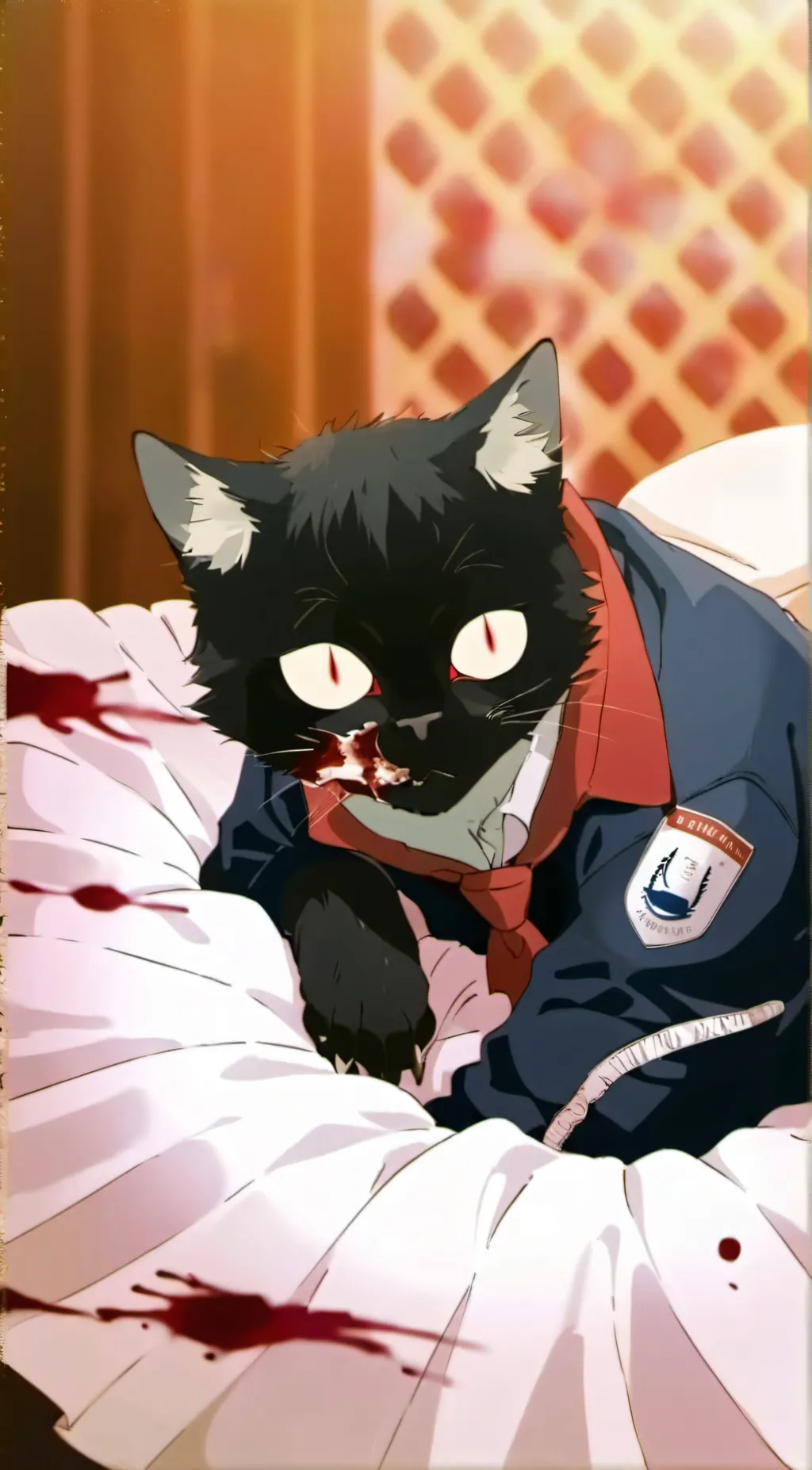 ai character: Zombie Cat background
