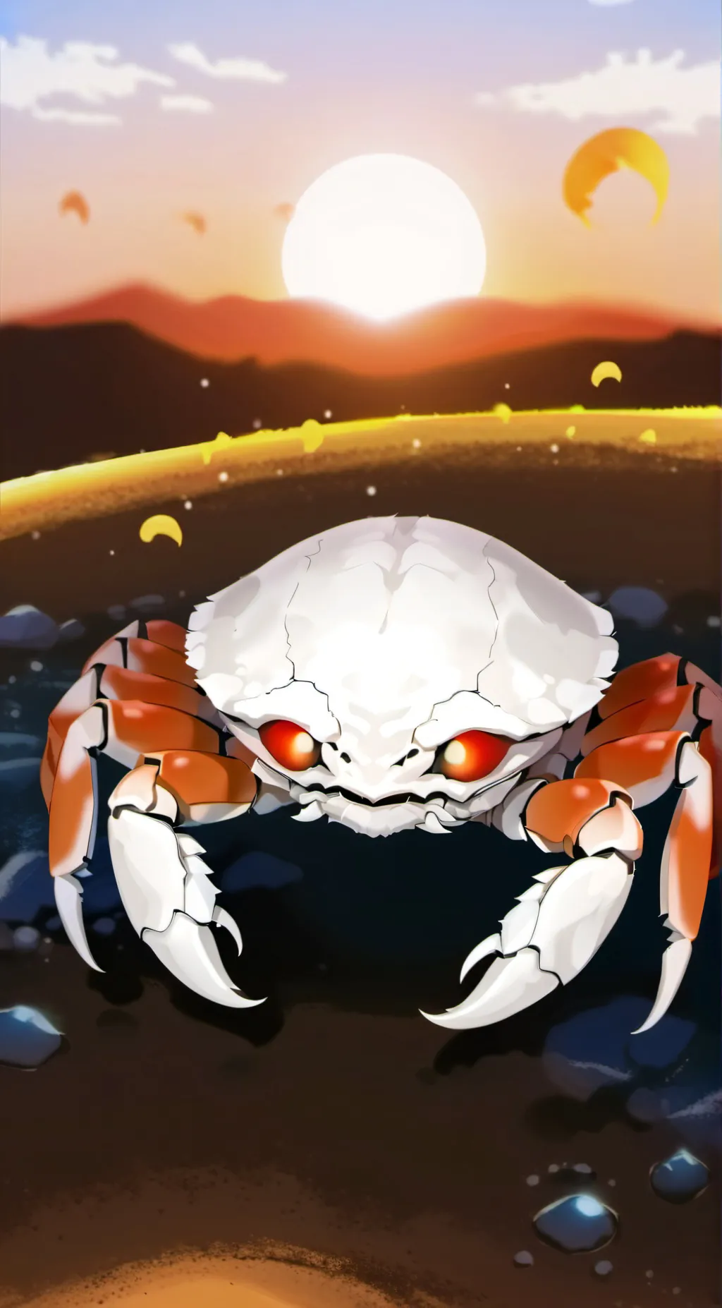 ai character: scure background