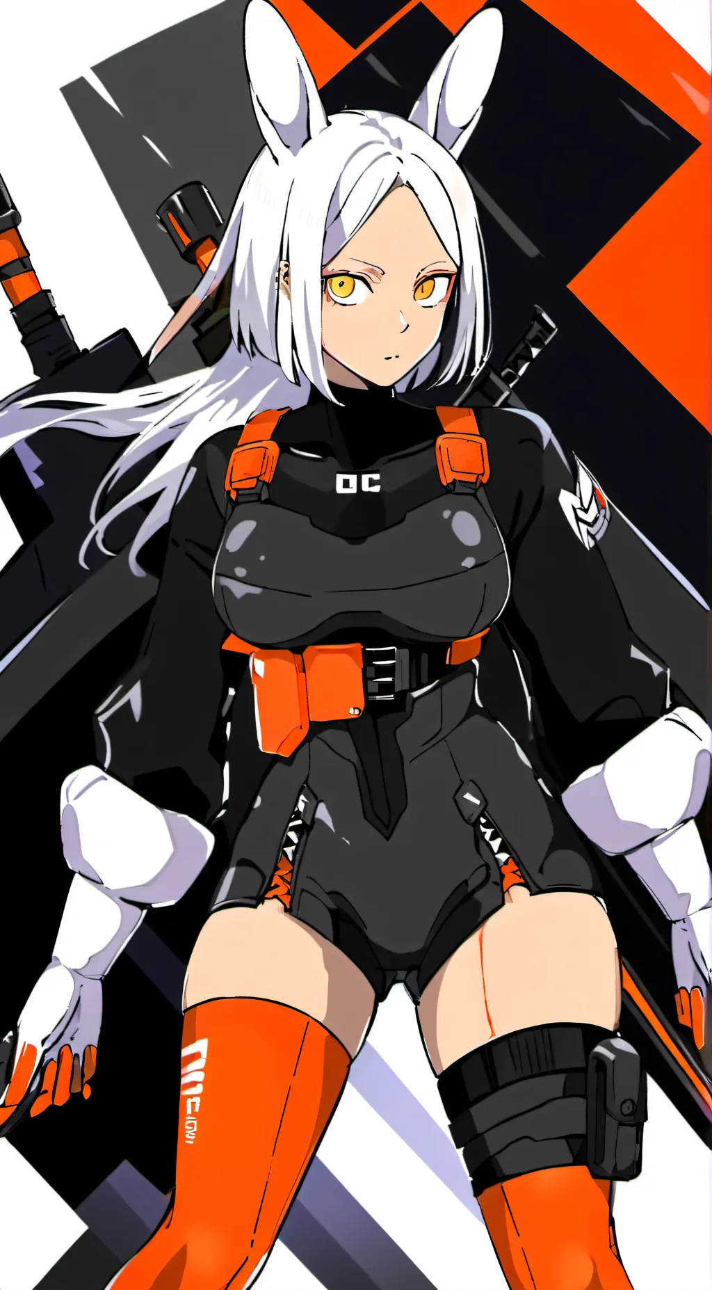 ai character: mirko bunny hero background