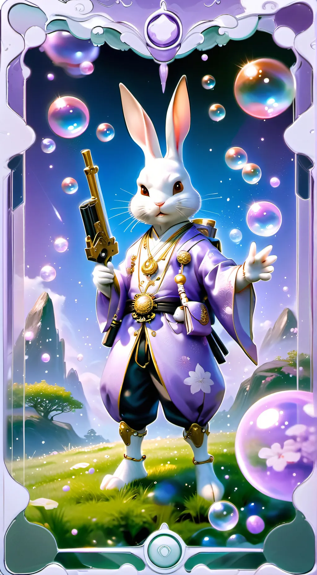 ai character: blabbit  background