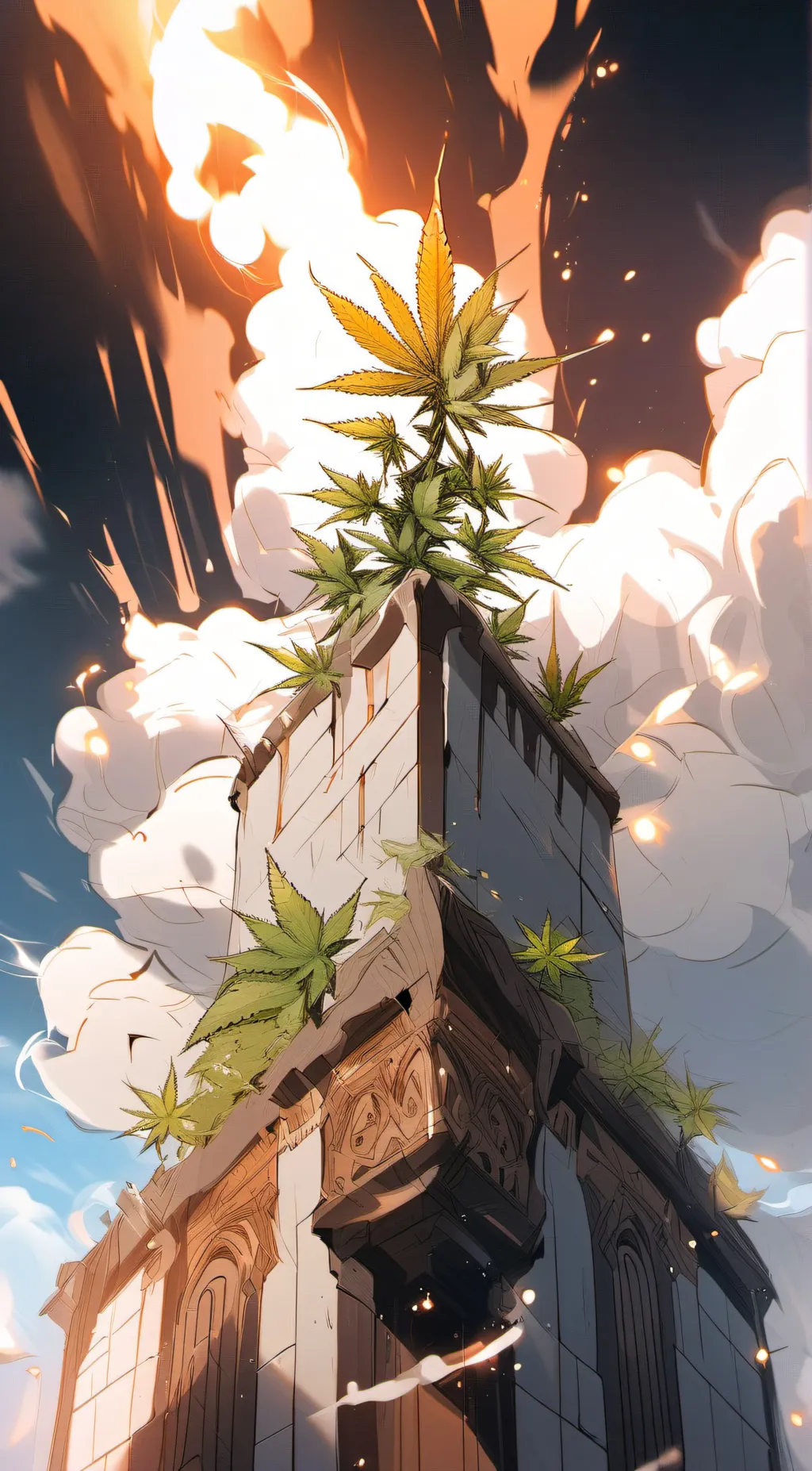 ai character: Weed background